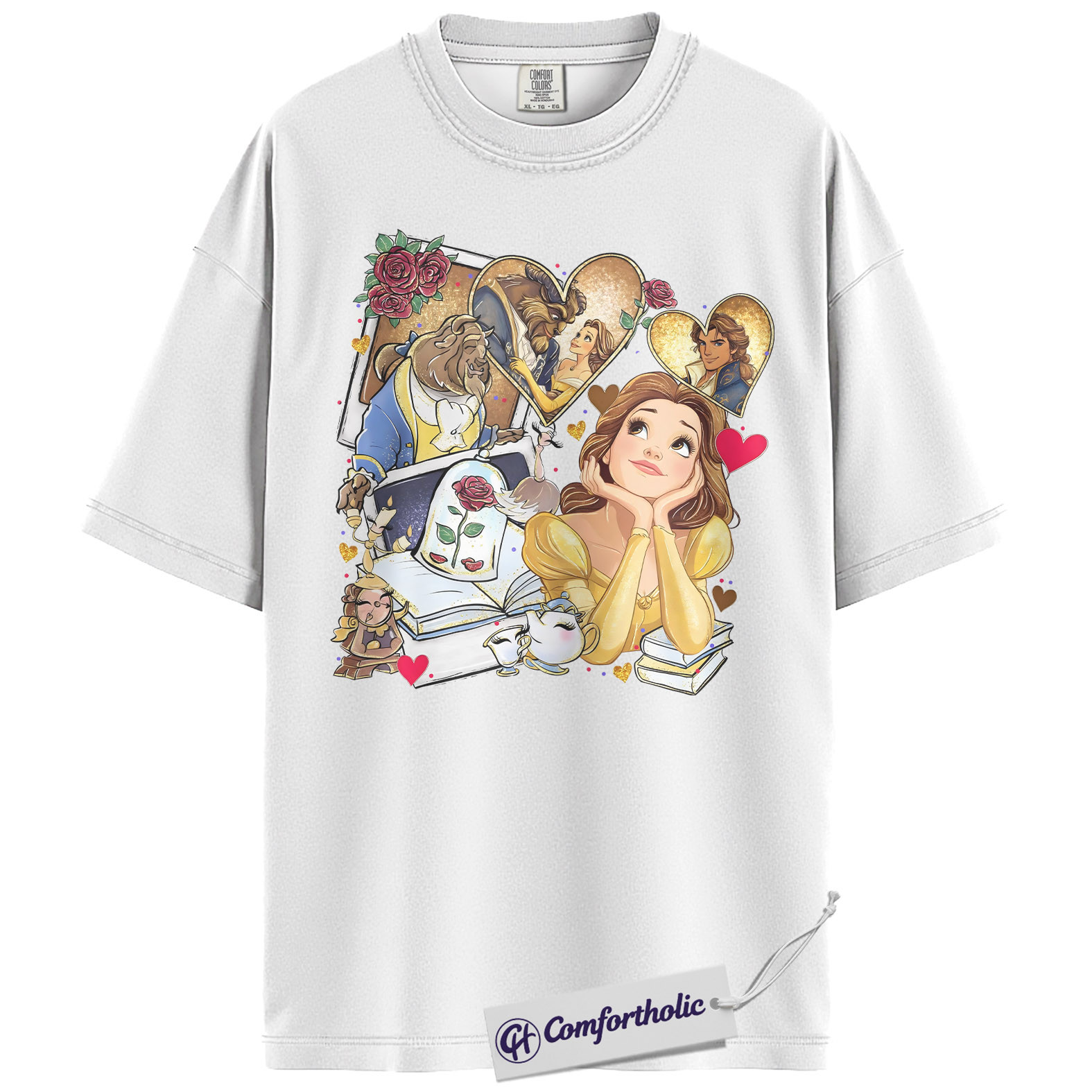 Beauty and the Beast Shirt, Animated Graphic Tee, Comfort Colors Shirt - Image 2