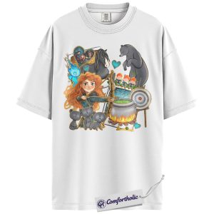 Alternative view of Merida Shirt, Brave Shirt, Animated Graphic Tee, Comfort Colors Shirt