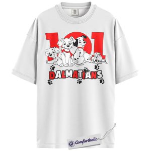Alternative view of 101 Dalmatians Shirt, Animated Graphic Tee, Comfort Colors Shirt