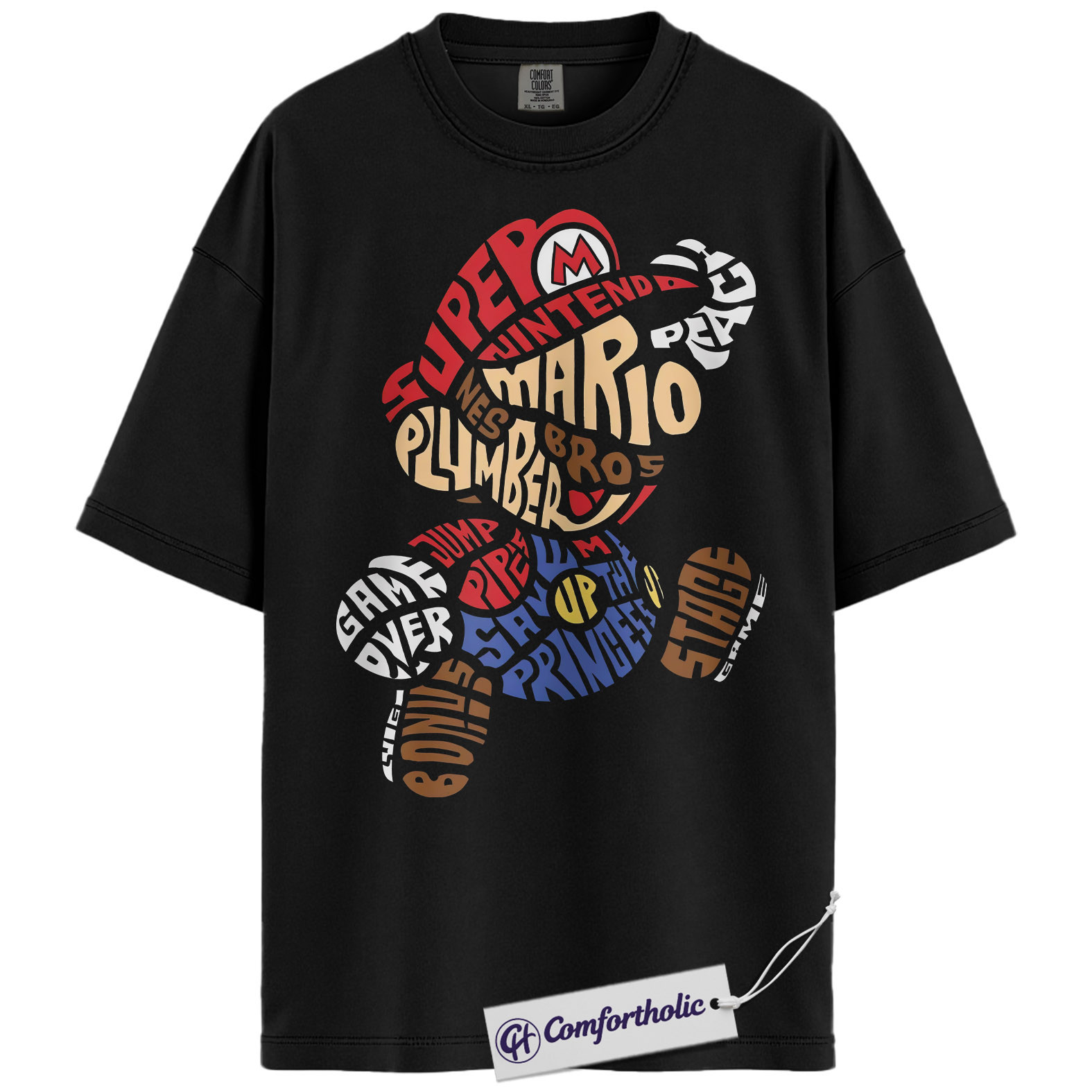Super Mario Shirt, Game Graphic Tee, Comfort Colors Shirt