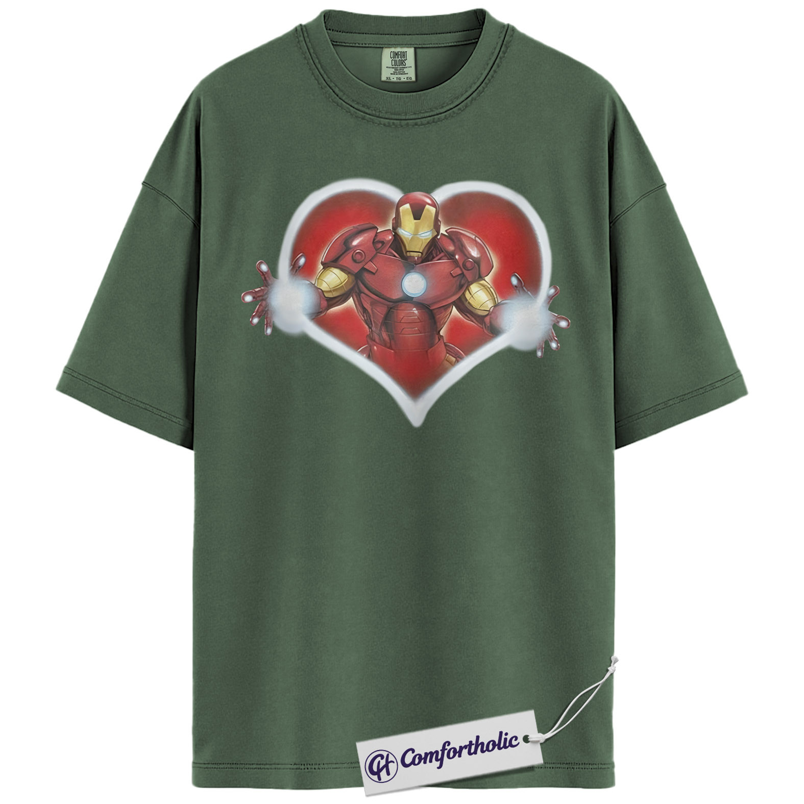 Iron Man Shirt, Valentine's Day Shirt, Marvel Comics Graphic Tee, Comfort Colors Shirt - Image 3