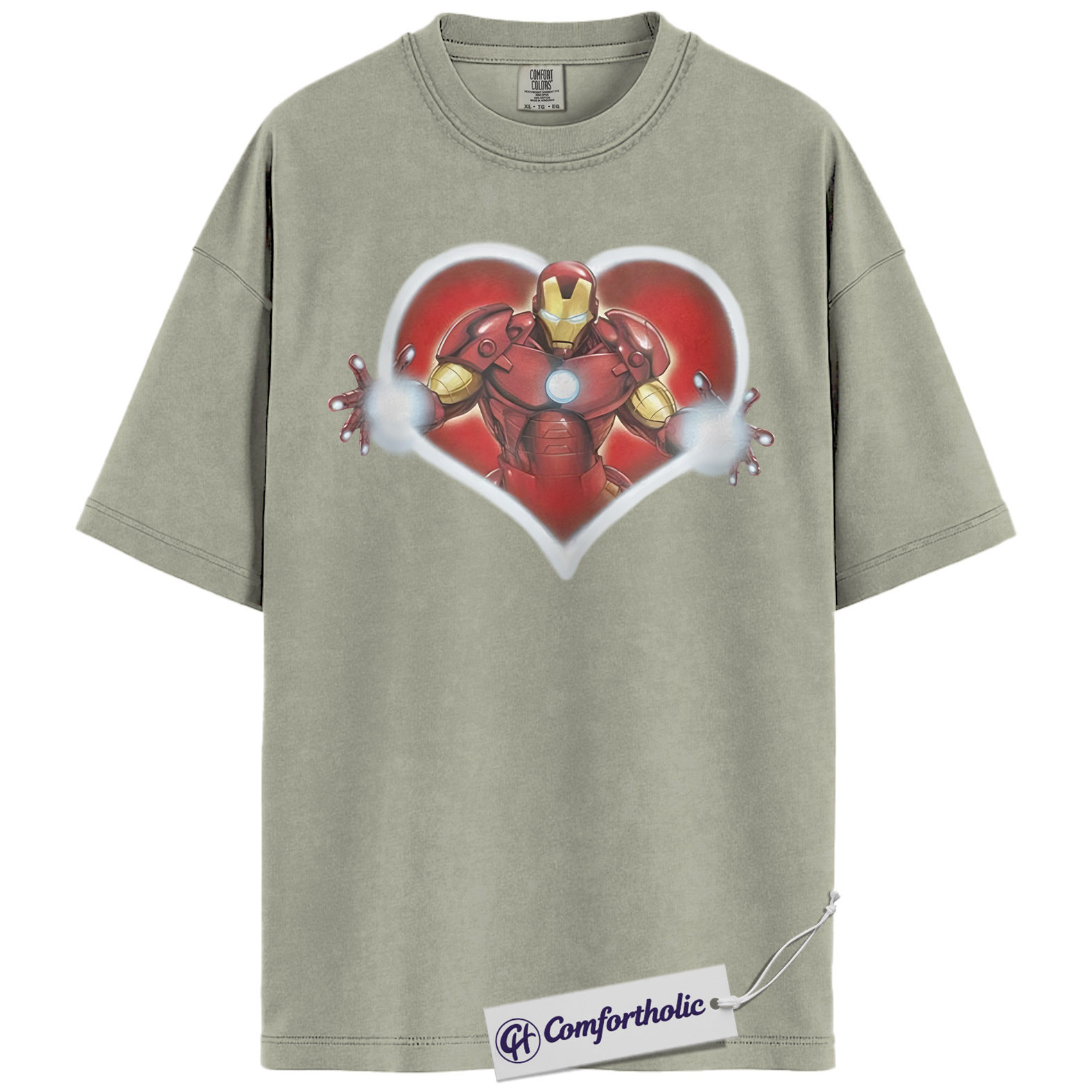 Iron Man Shirt, Valentine's Day Shirt, Marvel Comics Graphic Tee, Comfort Colors Shirt - Image 4