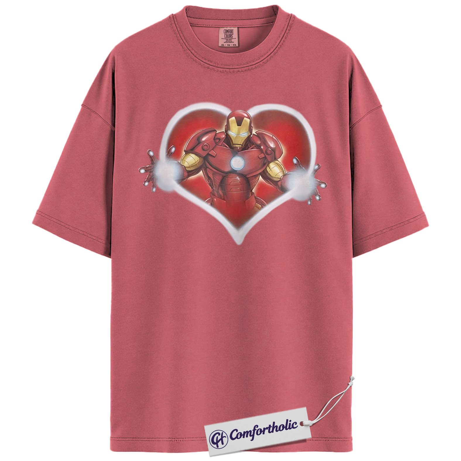 Iron Man Shirt, Valentine's Day Shirt, Marvel Comics Graphic Tee, Comfort Colors Shirt - Image 7