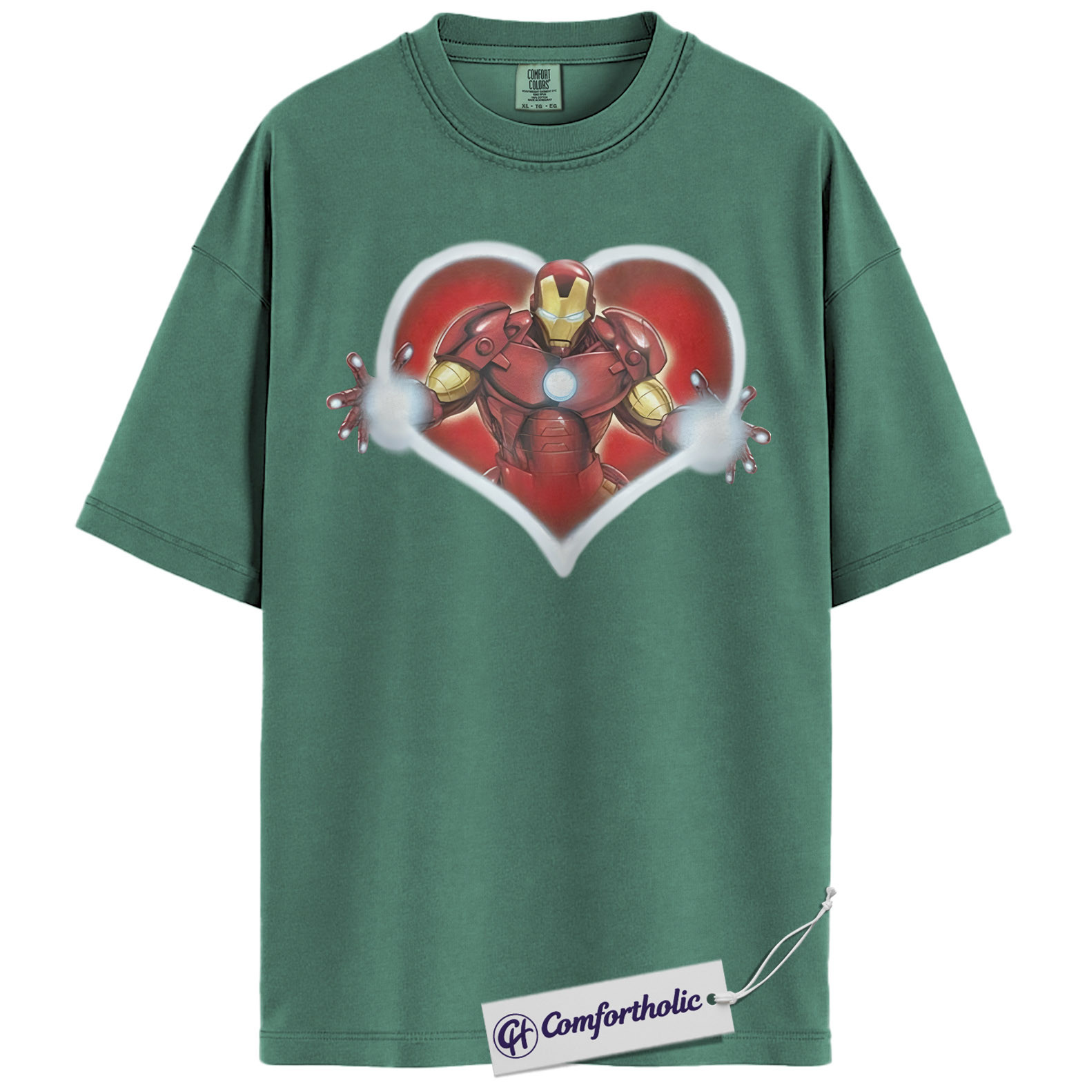 Iron Man Shirt, Valentine's Day Shirt, Marvel Comics Graphic Tee, Comfort Colors Shirt - Image 8