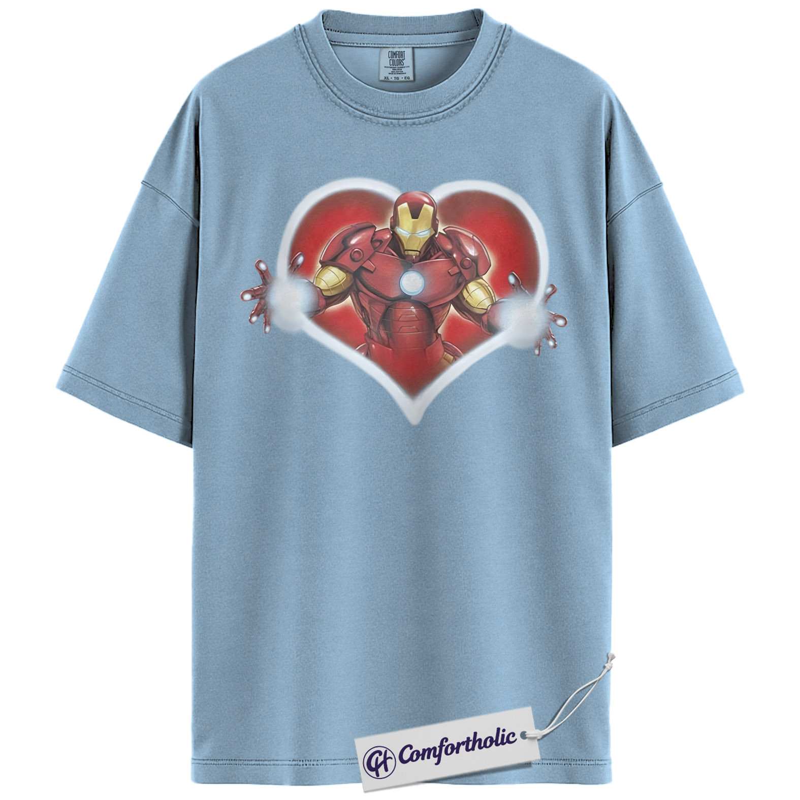 Iron Man Shirt, Valentine's Day Shirt, Marvel Comics Graphic Tee, Comfort Colors Shirt - Image 12