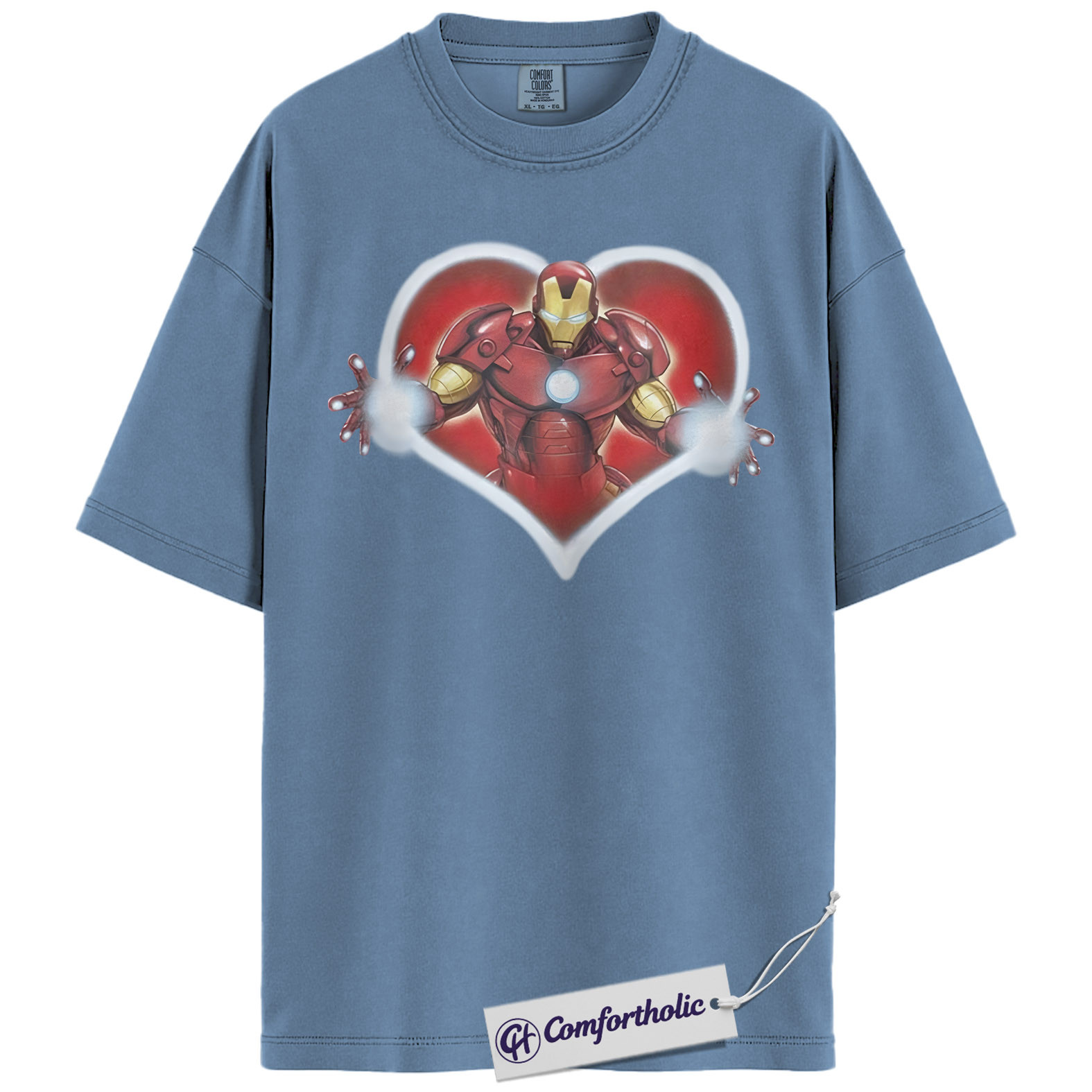 Iron Man Shirt, Valentine's Day Shirt, Marvel Comics Graphic Tee, Comfort Colors Shirt - Image 15