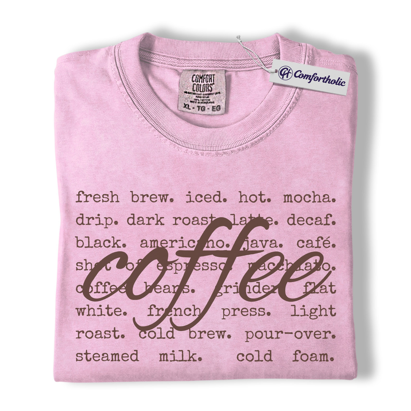 Coffee Shirt, Barista Aesthetic Typography Tee, Café Lover T-Shirt, Gift for Coffee Addicts, Comfort Colors Shirt - Image 9