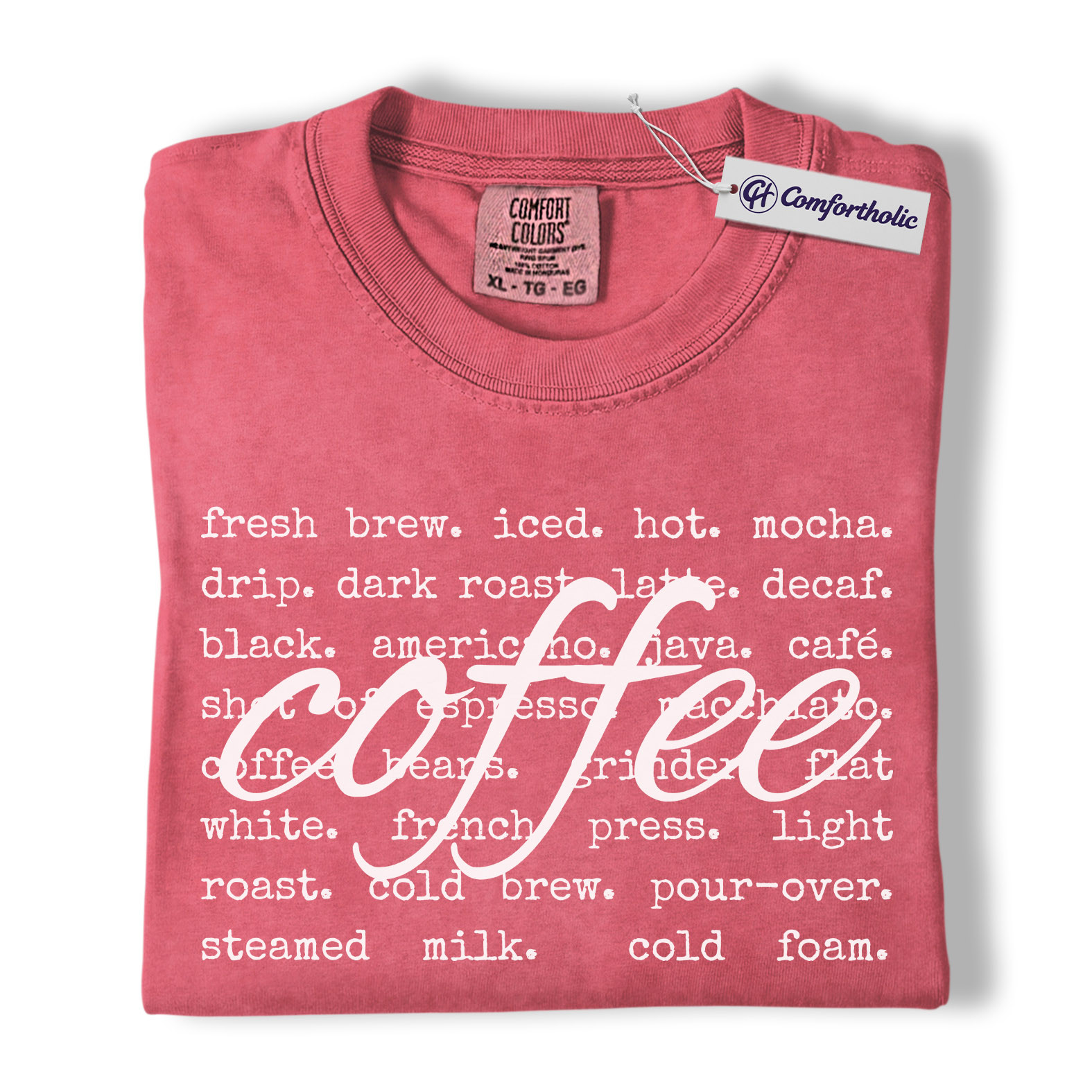 Coffee Shirt, Barista Aesthetic Typography Tee, Café Lover T-Shirt, Gift for Coffee Addicts, Comfort Colors Shirt - Image 10