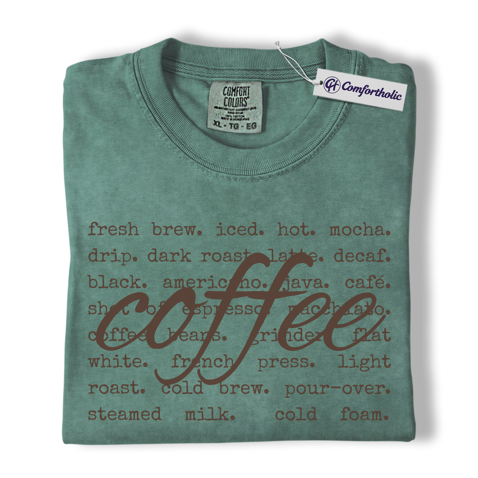 Coffee Shirt, Barista Aesthetic Typography Tee, Café Lover T-Shirt, Gift for Coffee Addicts, Comfort Colors Shirt - Image 11