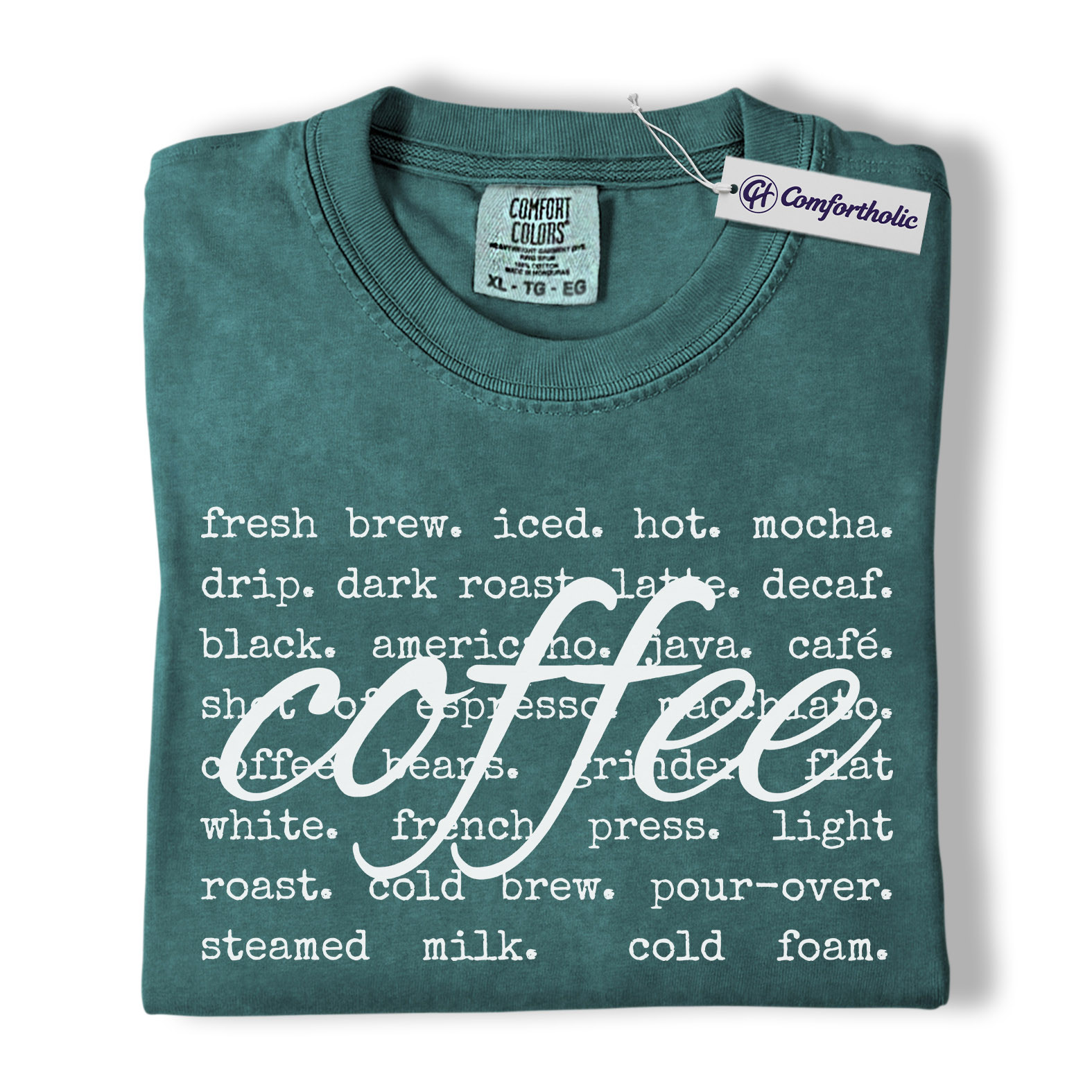 Coffee Shirt, Barista Aesthetic Typography Tee, Café Lover T-Shirt, Gift for Coffee Addicts, Comfort Colors Shirt - Image 12