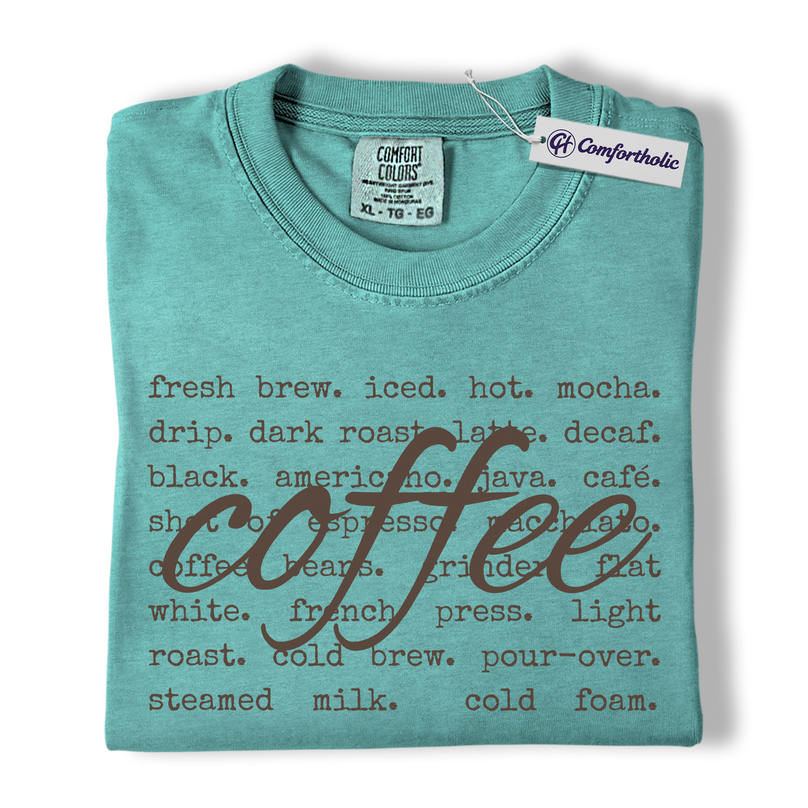 Coffee Shirt, Barista Aesthetic Typography Tee, Café Lover T-Shirt, Gift for Coffee Addicts, Comfort Colors Shirt - Image 14