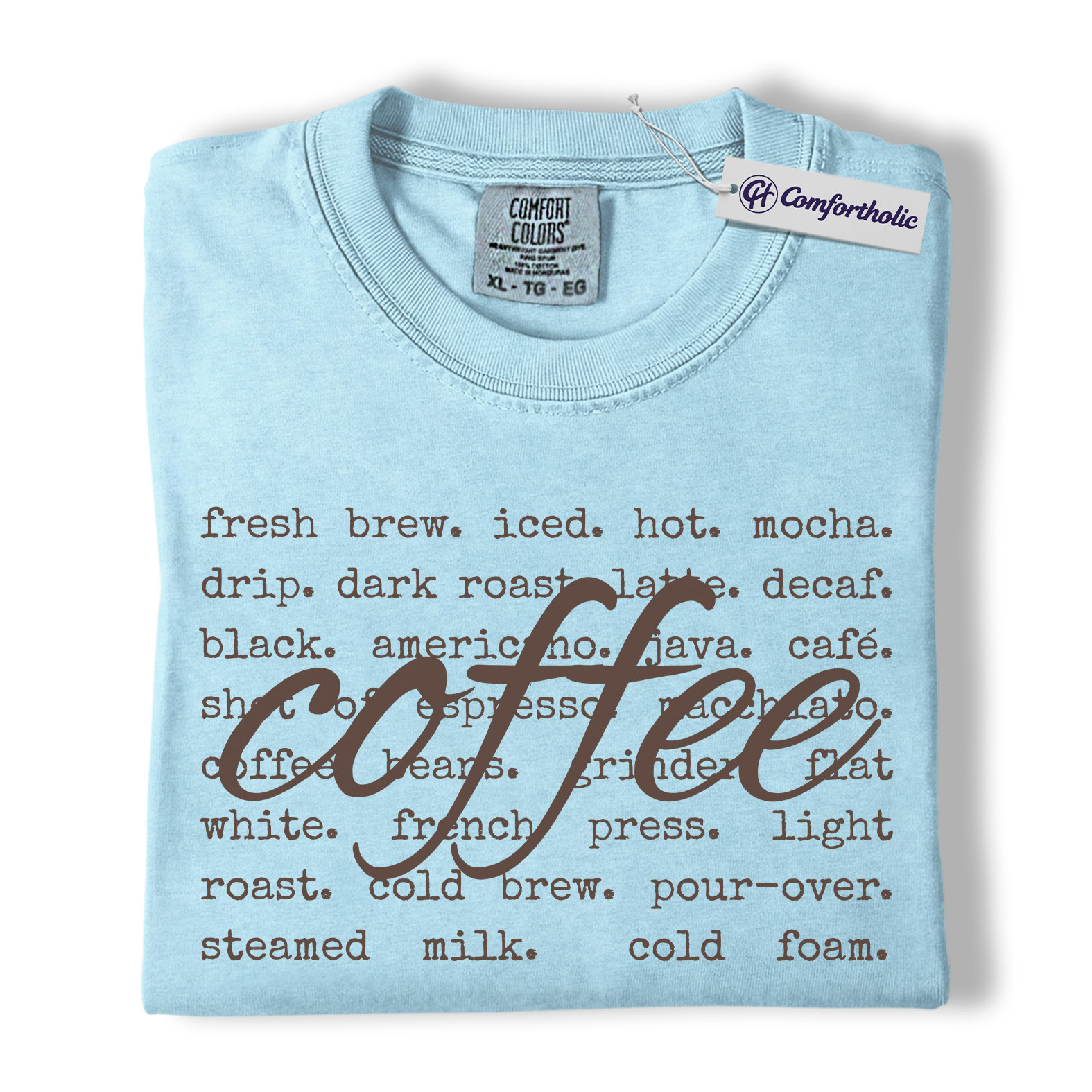 Coffee Shirt, Barista Aesthetic Typography Tee, Café Lover T-Shirt, Gift for Coffee Addicts, Comfort Colors Shirt - Image 15