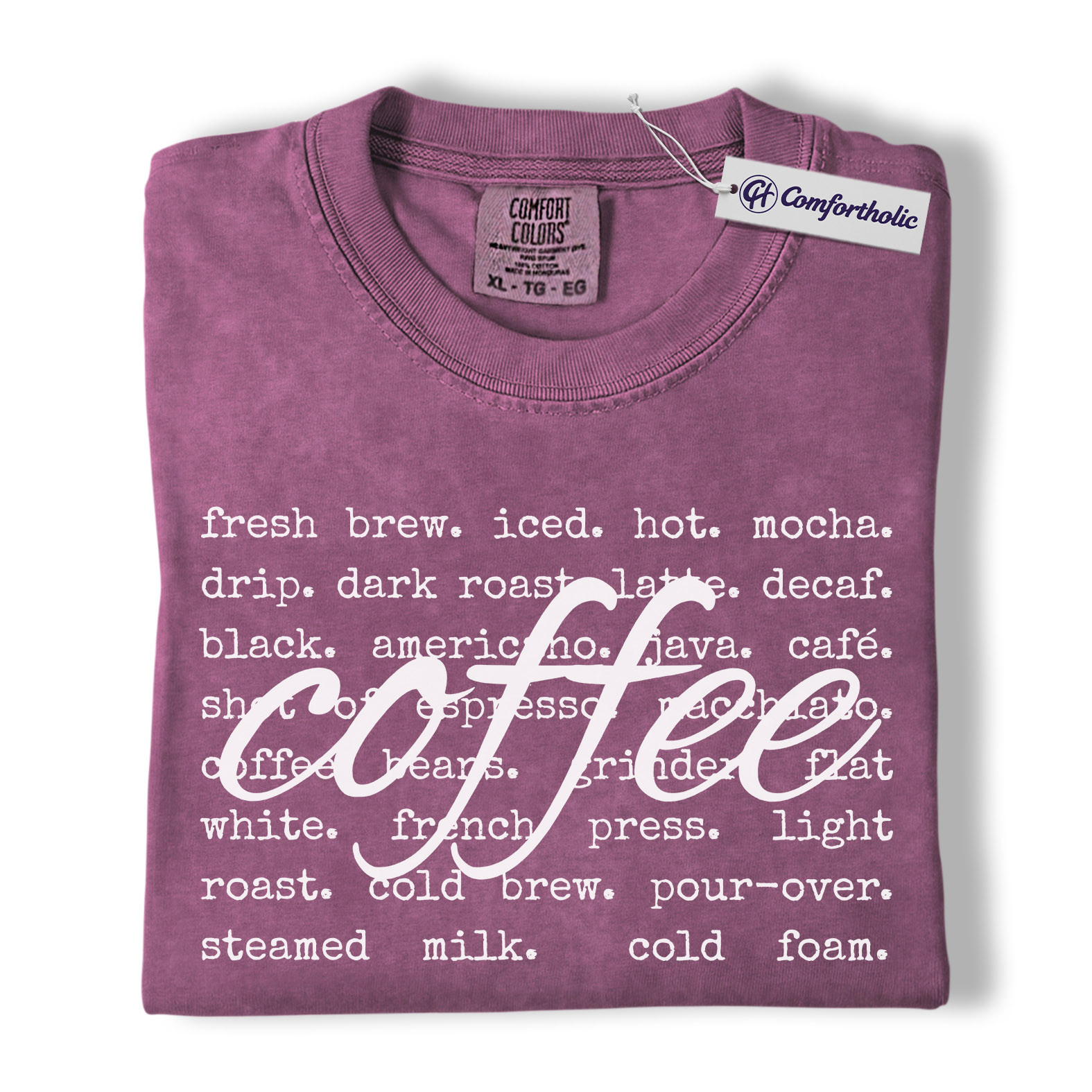 Coffee Shirt, Barista Aesthetic Typography Tee, Café Lover T-Shirt, Gift for Coffee Addicts, Comfort Colors Shirt - Image 16