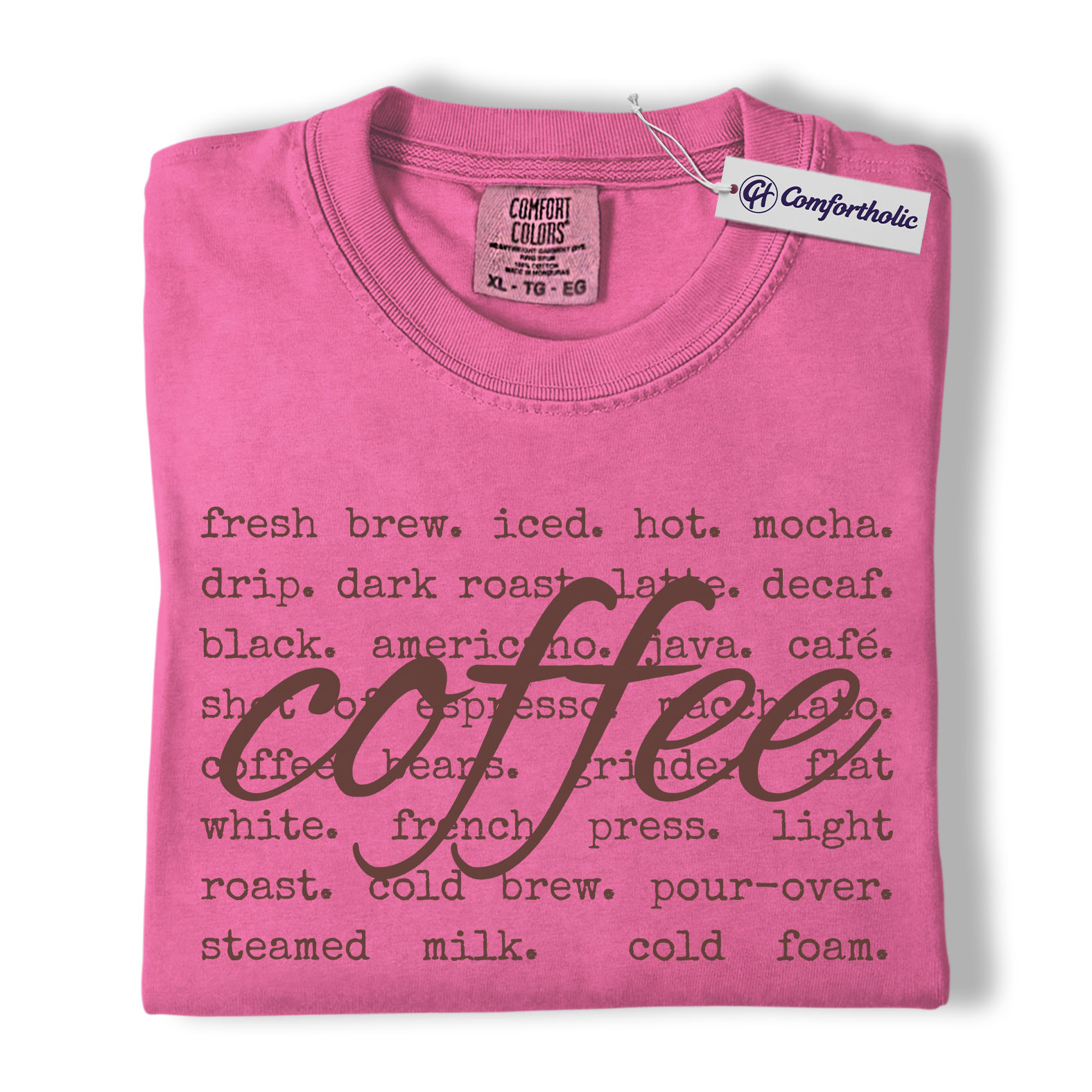 Coffee Shirt, Barista Aesthetic Typography Tee, Café Lover T-Shirt, Gift for Coffee Addicts, Comfort Colors Shirt - Image 17