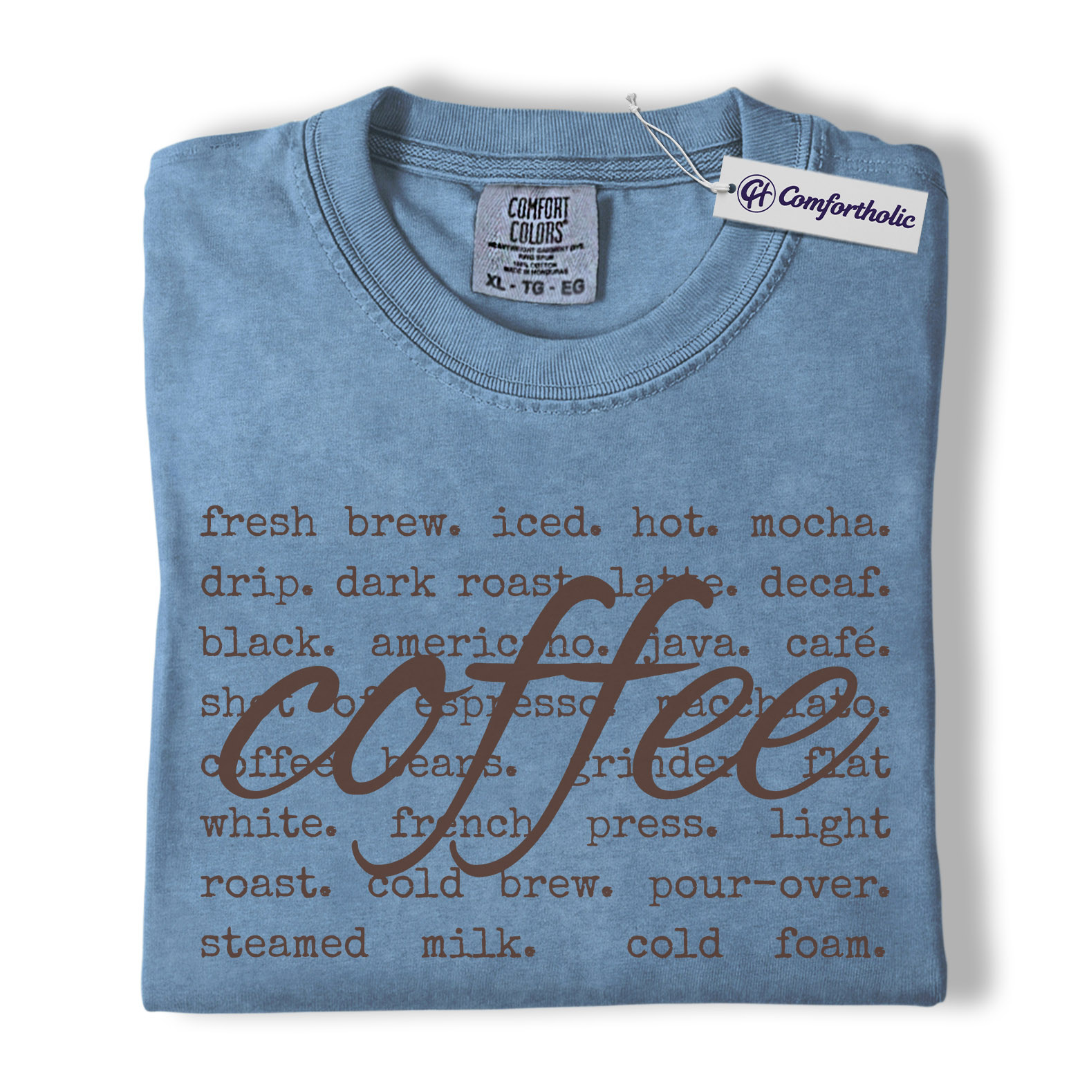Coffee Shirt, Barista Aesthetic Typography Tee, Café Lover T-Shirt, Gift for Coffee Addicts, Comfort Colors Shirt - Image 18