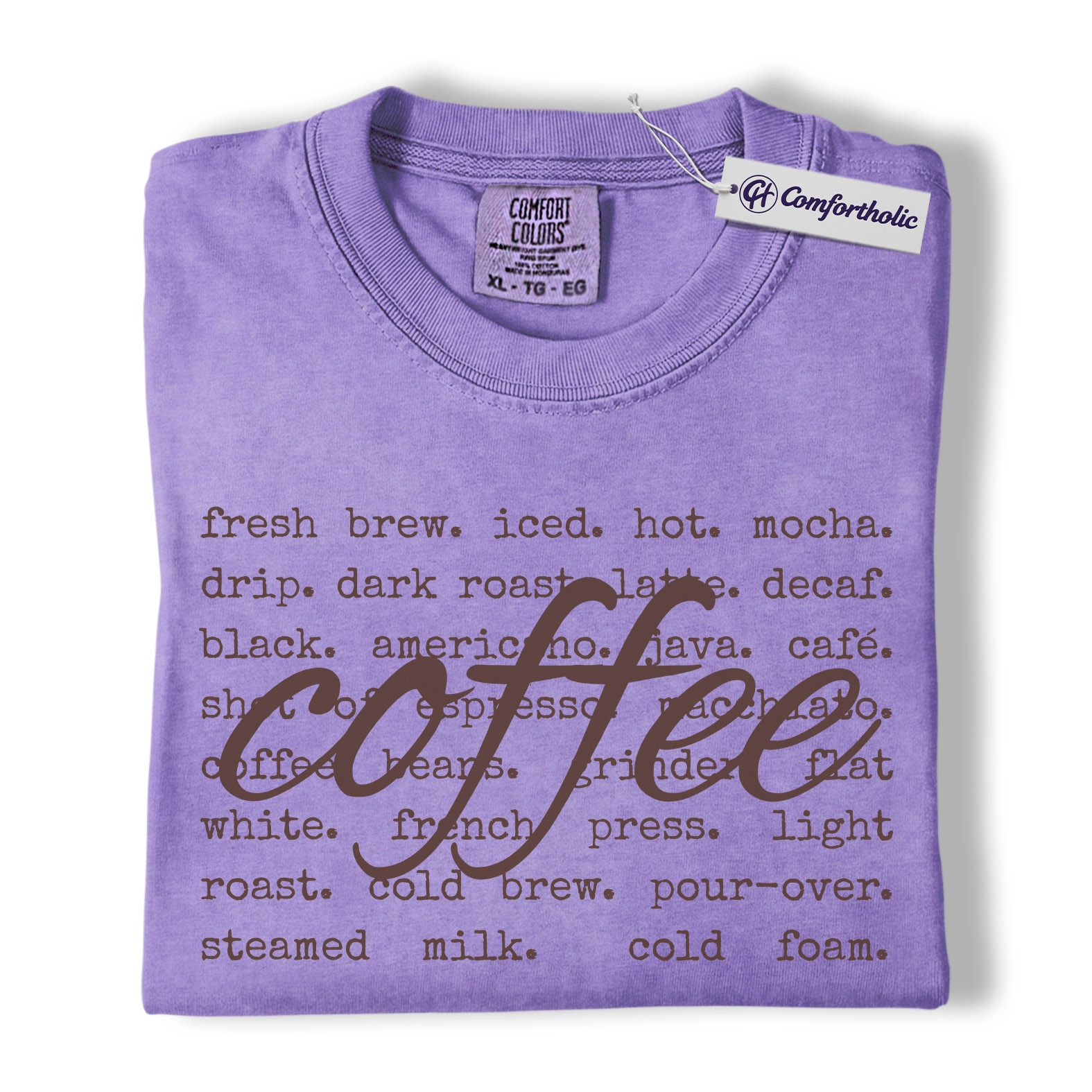 Coffee Shirt, Barista Aesthetic Typography Tee, Café Lover T-Shirt, Gift for Coffee Addicts, Comfort Colors Shirt - Image 20