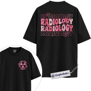 Personalized Radiology Shirt, Custom Name X-Ray Tech Graphic Tee, Cute Medical Rad Tech T-Shirt, Gift for Radiology Technologists, Comfort Colors Shirt 2-Sided