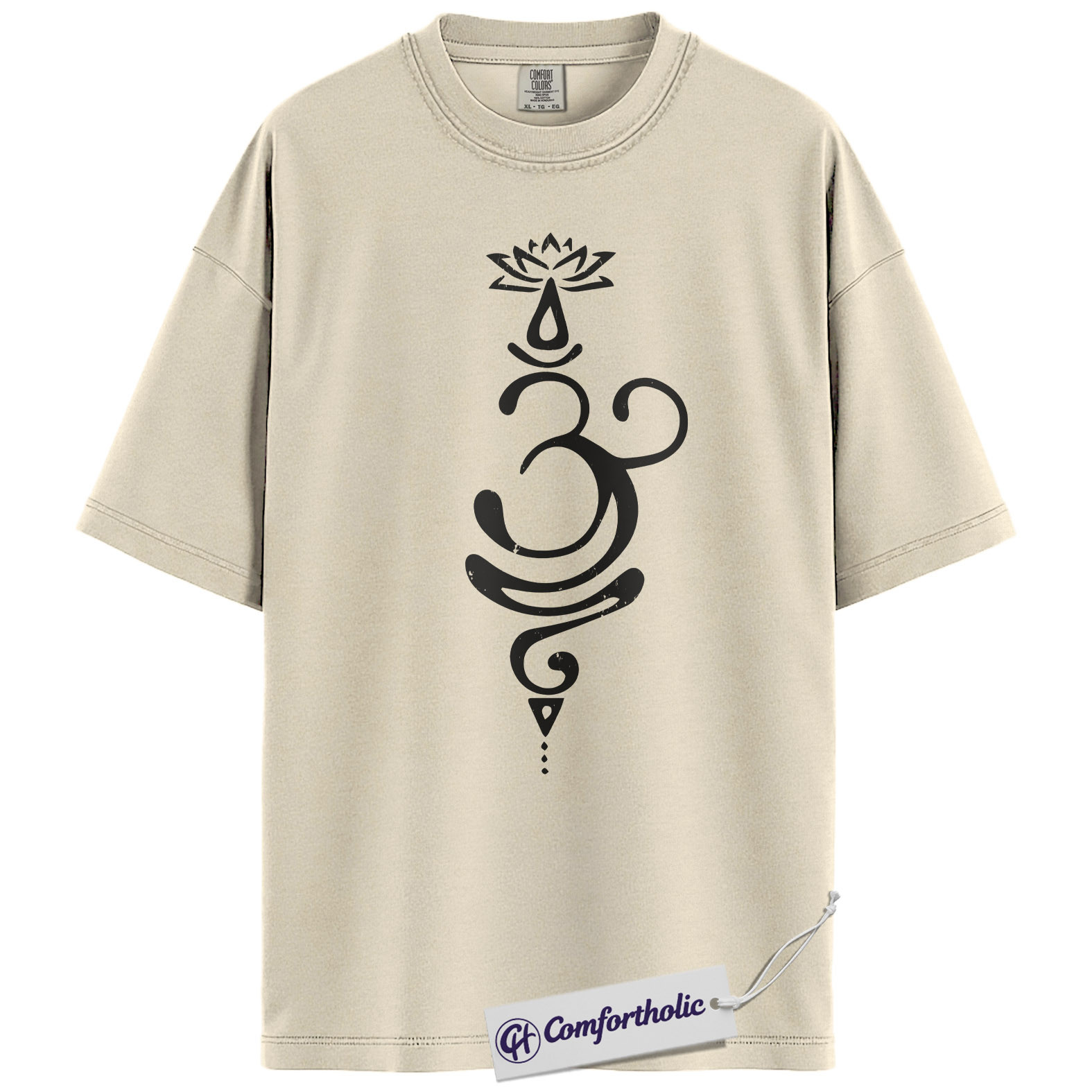 Om Symbol Shirt, Yoga Meditation Graphic Tee, Zen Spiritual T-Shirt, Mindfulness Gift for Yogis, Comfort Colors Shirt - Image 4