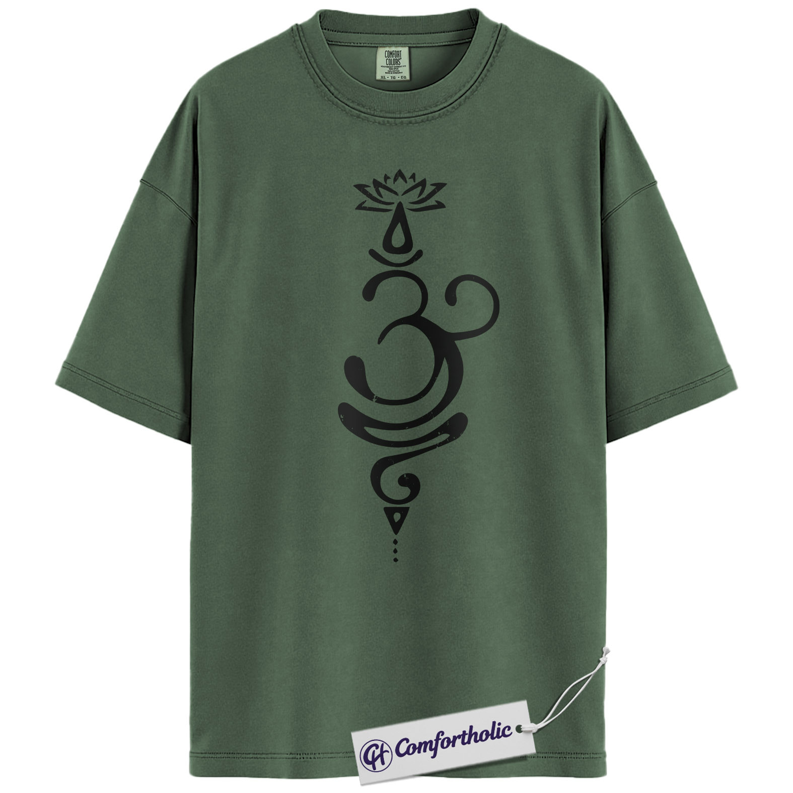 Om Symbol Shirt, Yoga Meditation Graphic Tee, Zen Spiritual T-Shirt, Mindfulness Gift for Yogis, Comfort Colors Shirt - Image 5