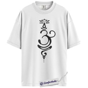 Alternative view of Om Symbol Shirt, Yoga Meditation Graphic Tee, Zen Spiritual T-Shirt, Mindfulness Gift for Yogis, Comfort Colors Shirt