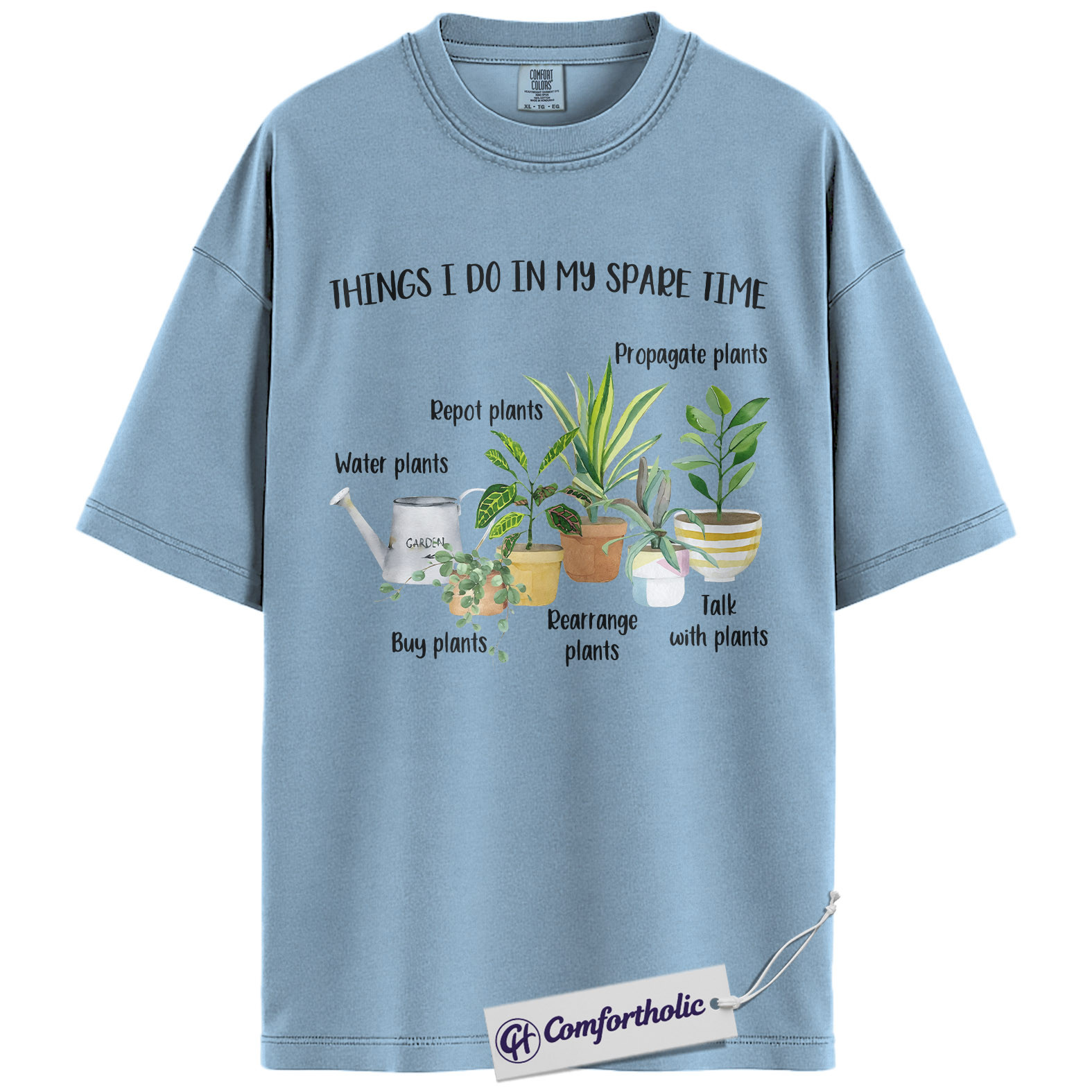 Plant Lover Shirt, Gardening Hobby Graphic Tee, Houseplant Parent T-Shirt, Gift for Plant Lovers, Comfort Colors Shirt - Image 14