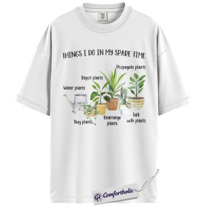 Alternative view of Plant Lover Shirt, Gardening Hobby Graphic Tee, Houseplant Parent T-Shirt, Gift for Plant Lovers, Comfort Colors Shirt