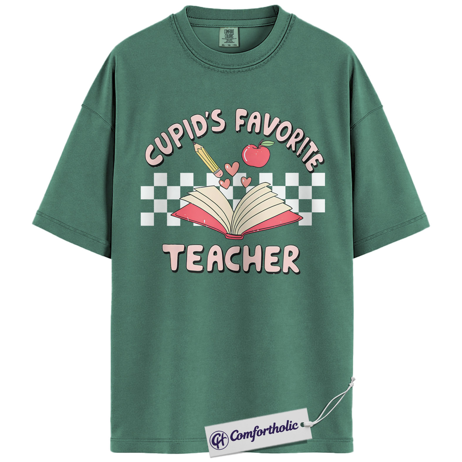 Cupid’s Favorite Teacher Shirt, Cute Valentine Classroom Graphic Tee, Elementary Teacher Love T-Shirt, Sweet Gift for Educators, Comfort Colors Shirt - Image 10
