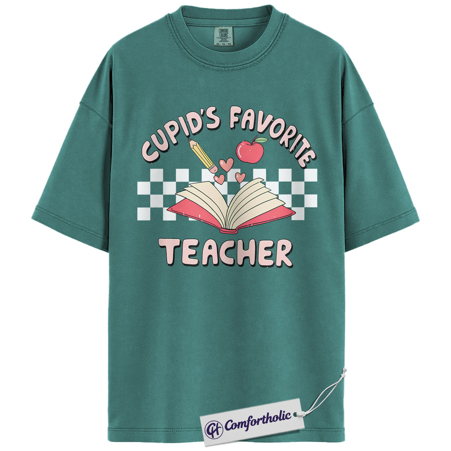 Cupid’s Favorite Teacher Shirt, Cute Valentine Classroom Graphic Tee, Elementary Teacher Love T-Shirt, Sweet Gift for Educators, Comfort Colors Shirt - Image 13