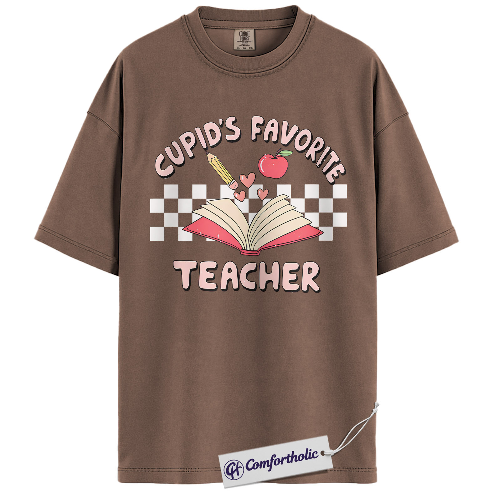 Cupid’s Favorite Teacher Shirt, Cute Valentine Classroom Graphic Tee, Elementary Teacher Love T-Shirt, Sweet Gift for Educators, Comfort Colors Shirt - Image 19