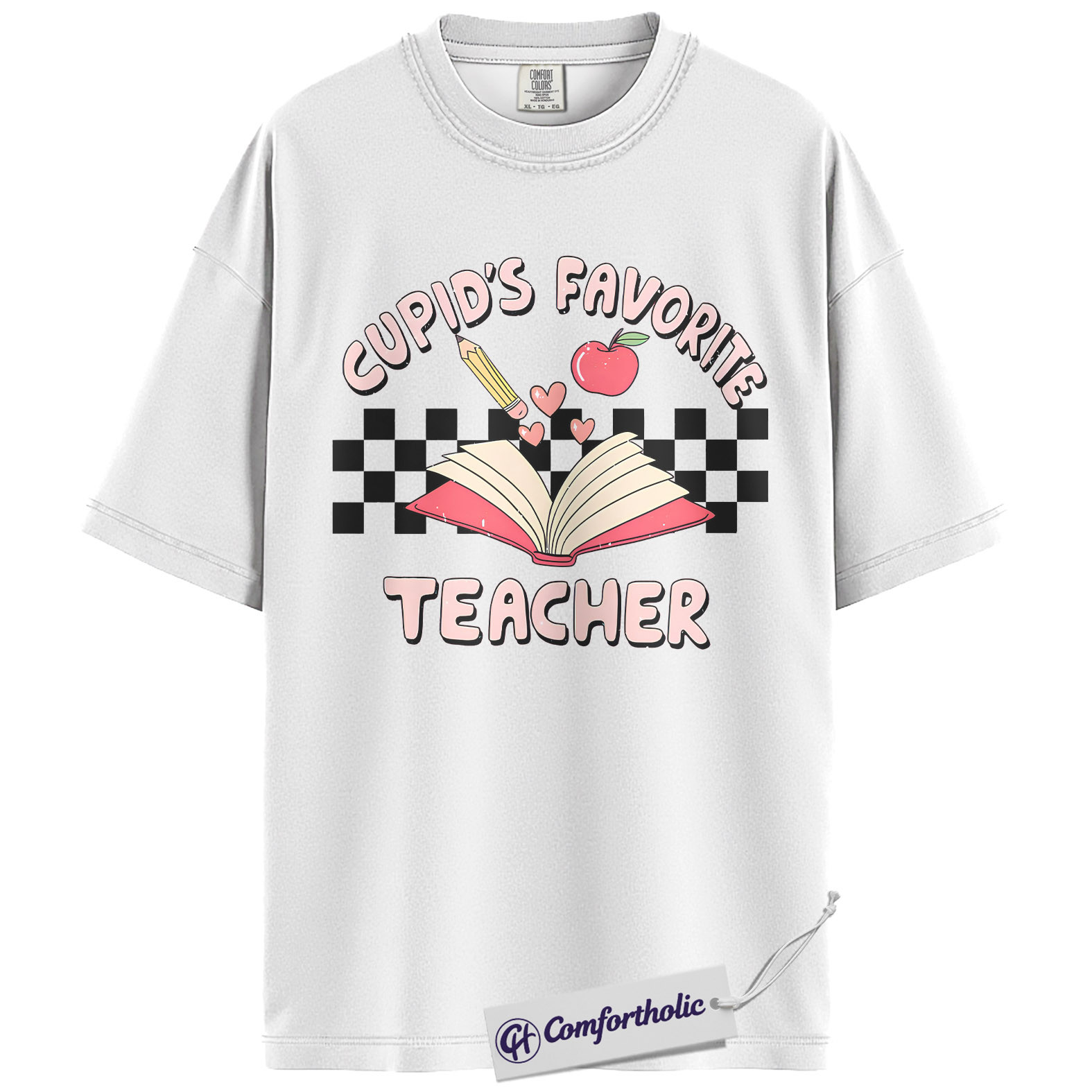 Cupid’s Favorite Teacher Shirt, Cute Valentine Classroom Graphic Tee, Elementary Teacher Love T-Shirt, Sweet Gift for Educators, Comfort Colors Shirt - Image 2