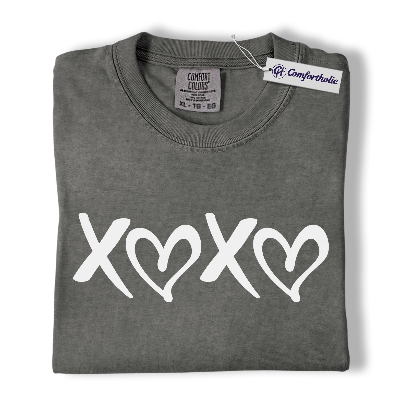 XOXO Valentine Shirt, Minimal Heart Graphic Tee, Cute Simple Love T-Shirt, Sweet Gift for Her on Valentine’s Day, Comfort Colors Shirt - Image 4