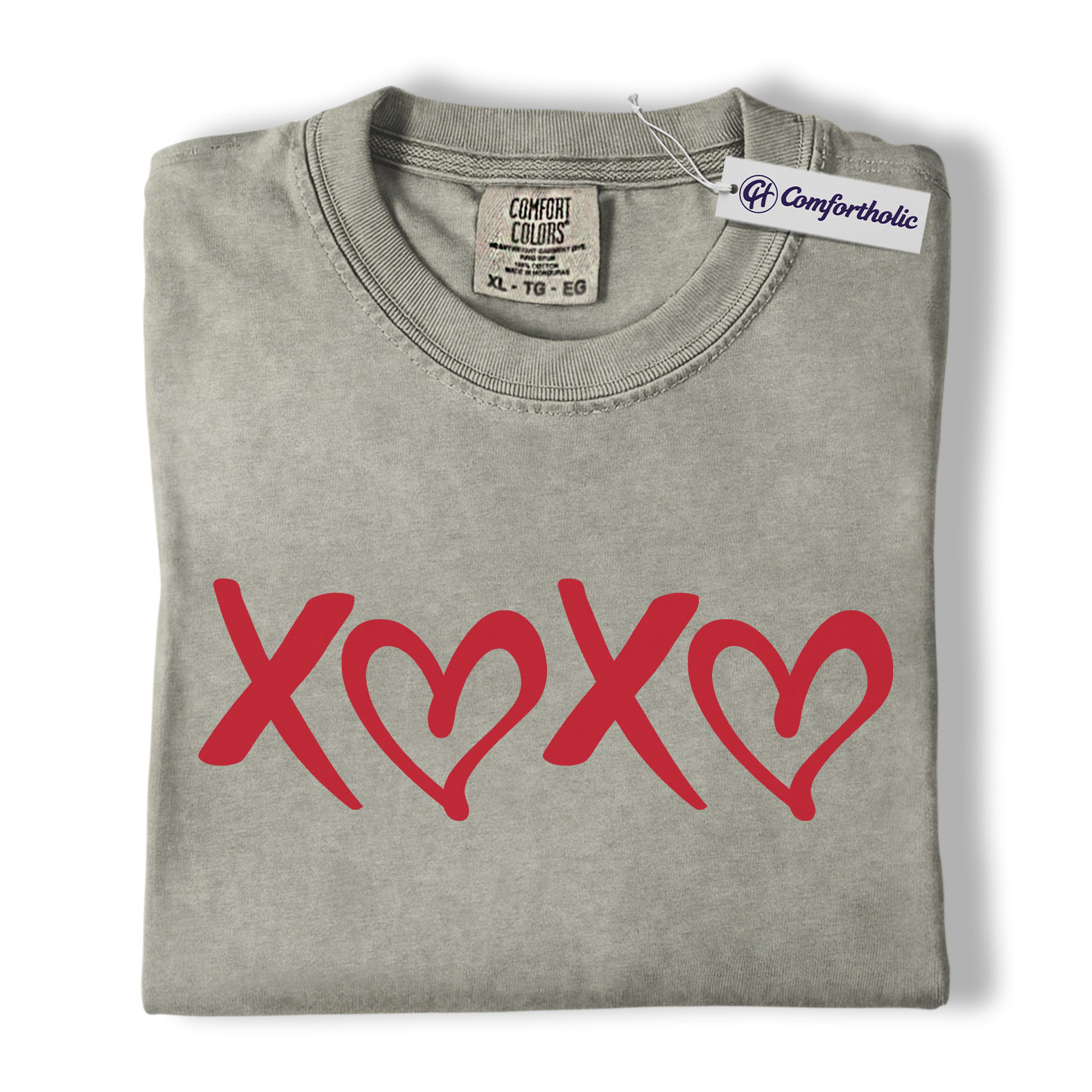 XOXO Valentine Shirt, Minimal Heart Graphic Tee, Cute Simple Love T-Shirt, Sweet Gift for Her on Valentine’s Day, Comfort Colors Shirt - Image 7
