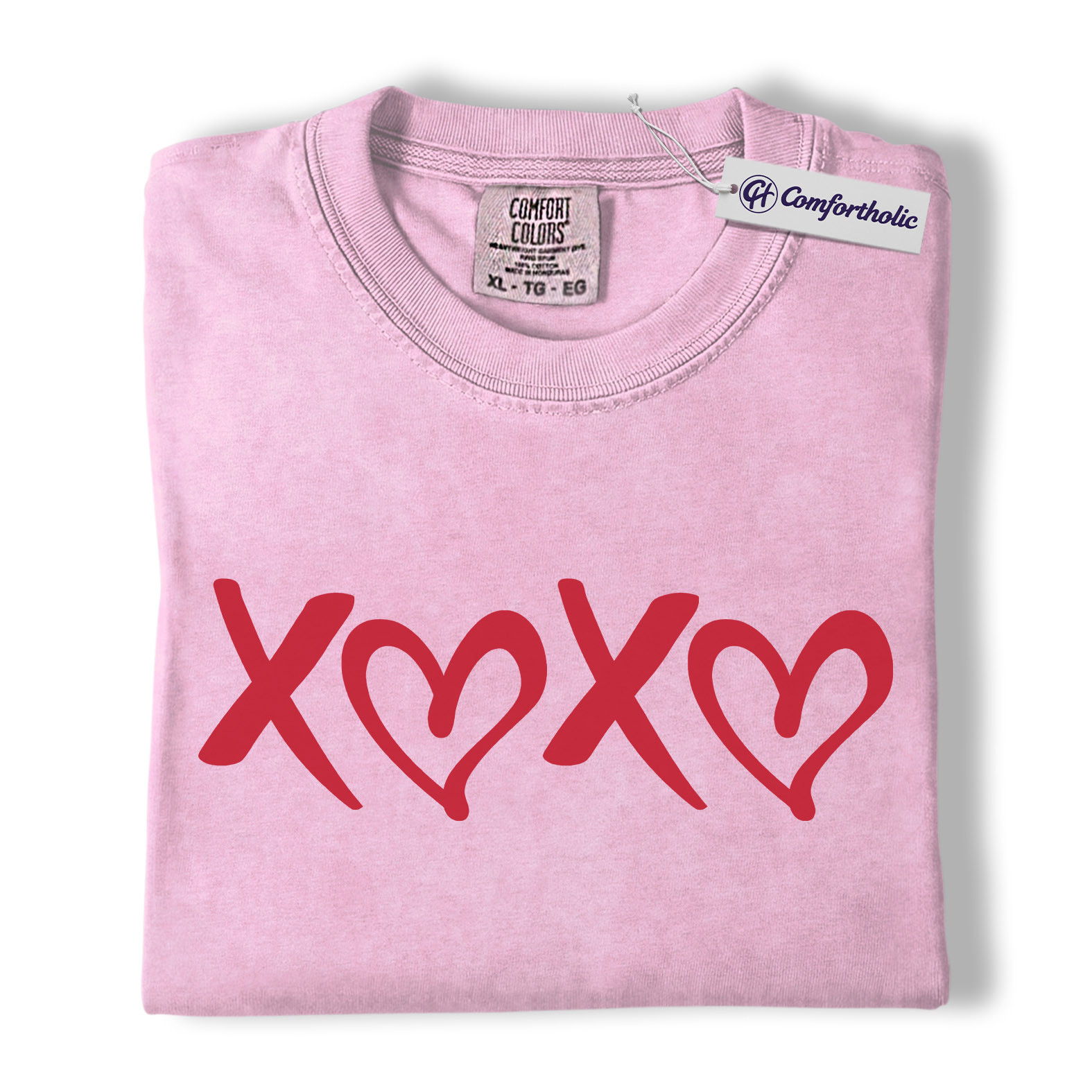 XOXO Valentine Shirt, Minimal Heart Graphic Tee, Cute Simple Love T-Shirt, Sweet Gift for Her on Valentine’s Day, Comfort Colors Shirt - Image 9