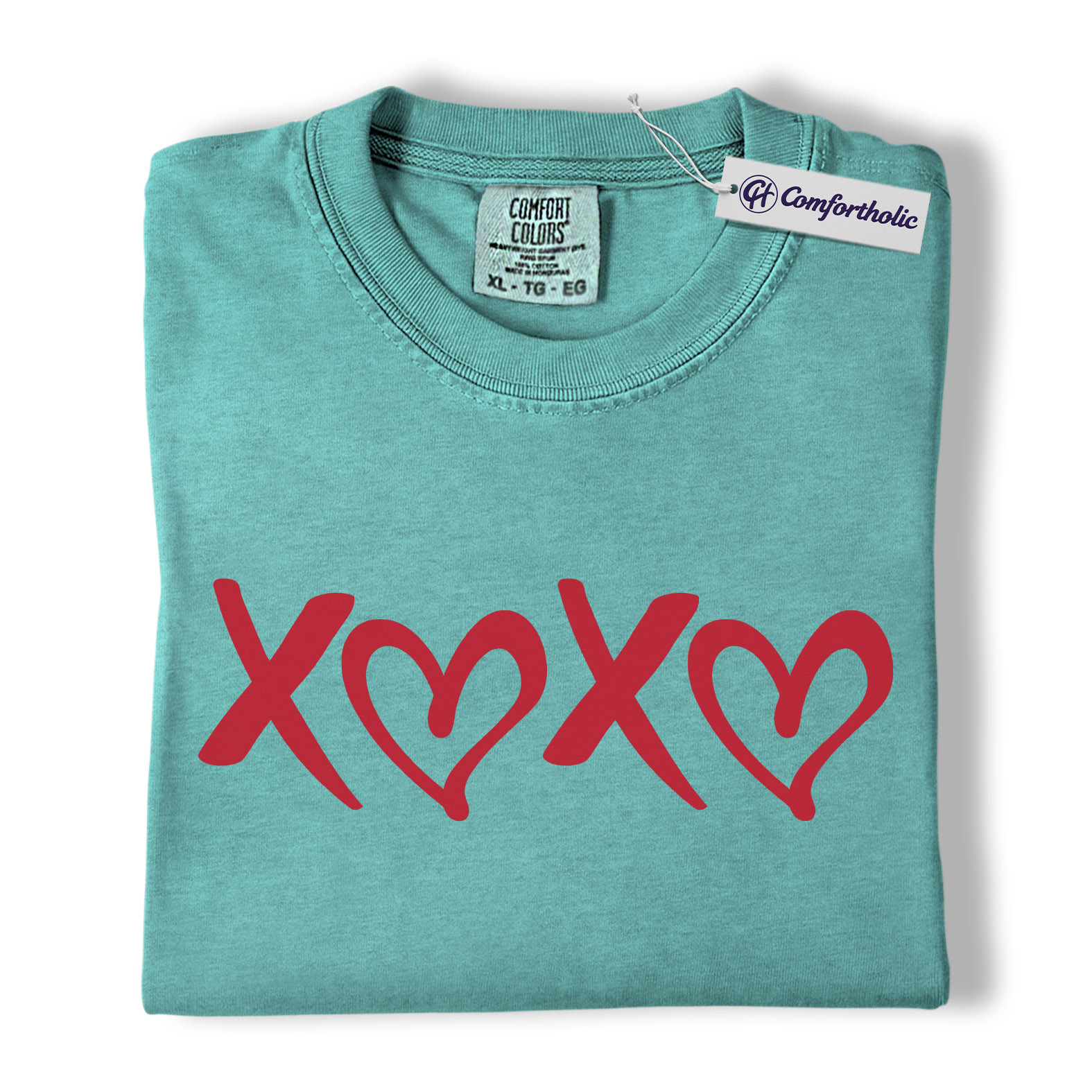 XOXO Valentine Shirt, Minimal Heart Graphic Tee, Cute Simple Love T-Shirt, Sweet Gift for Her on Valentine’s Day, Comfort Colors Shirt - Image 14