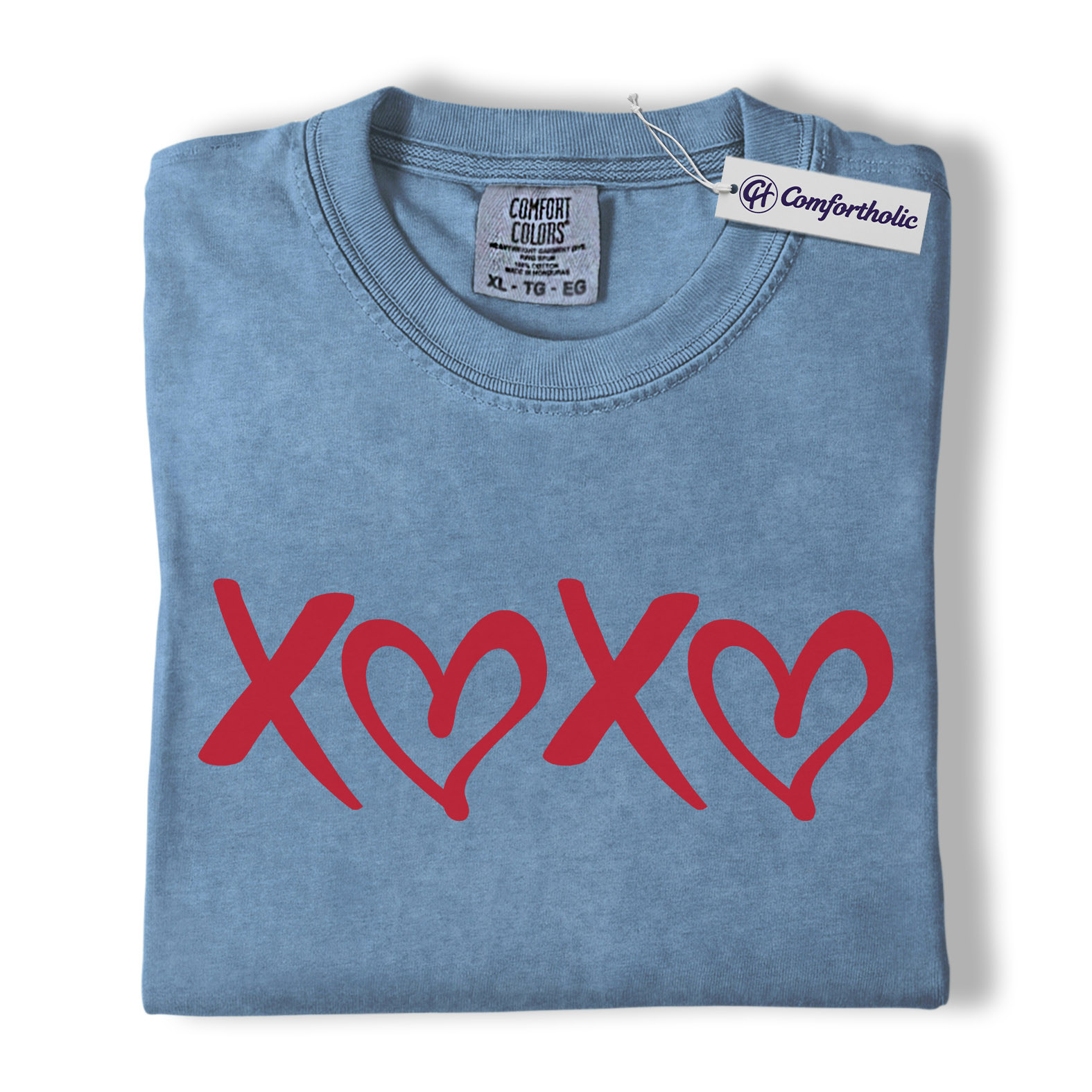 XOXO Valentine Shirt, Minimal Heart Graphic Tee, Cute Simple Love T-Shirt, Sweet Gift for Her on Valentine’s Day, Comfort Colors Shirt - Image 17