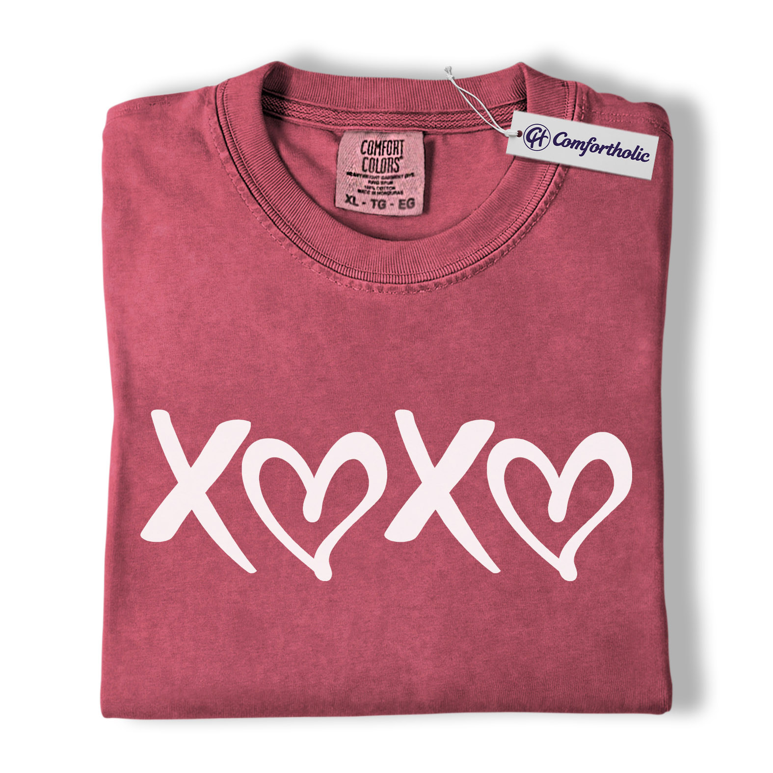 XOXO Valentine Shirt, Minimal Heart Graphic Tee, Cute Simple Love T-Shirt, Sweet Gift for Her on Valentine’s Day, Comfort Colors Shirt - Image 18
