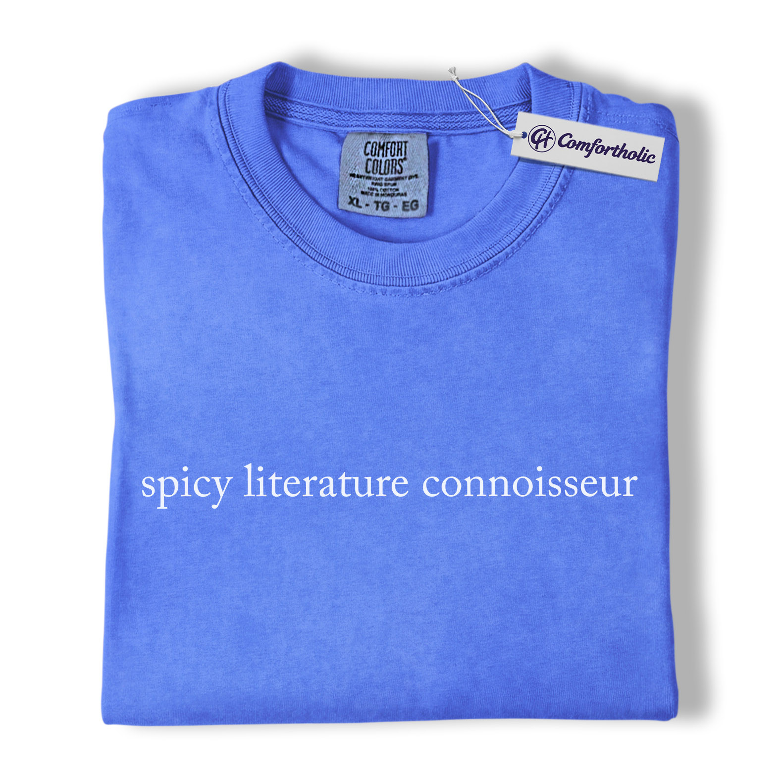 Spicy Literature Connoisseur Shirt, Minimalist Bookish Quote Graphic Tee, Smut Reader Romance Novel T-Shirt, Gift for Book Lovers & Readers, Comfort Colors Shirt - Image 12