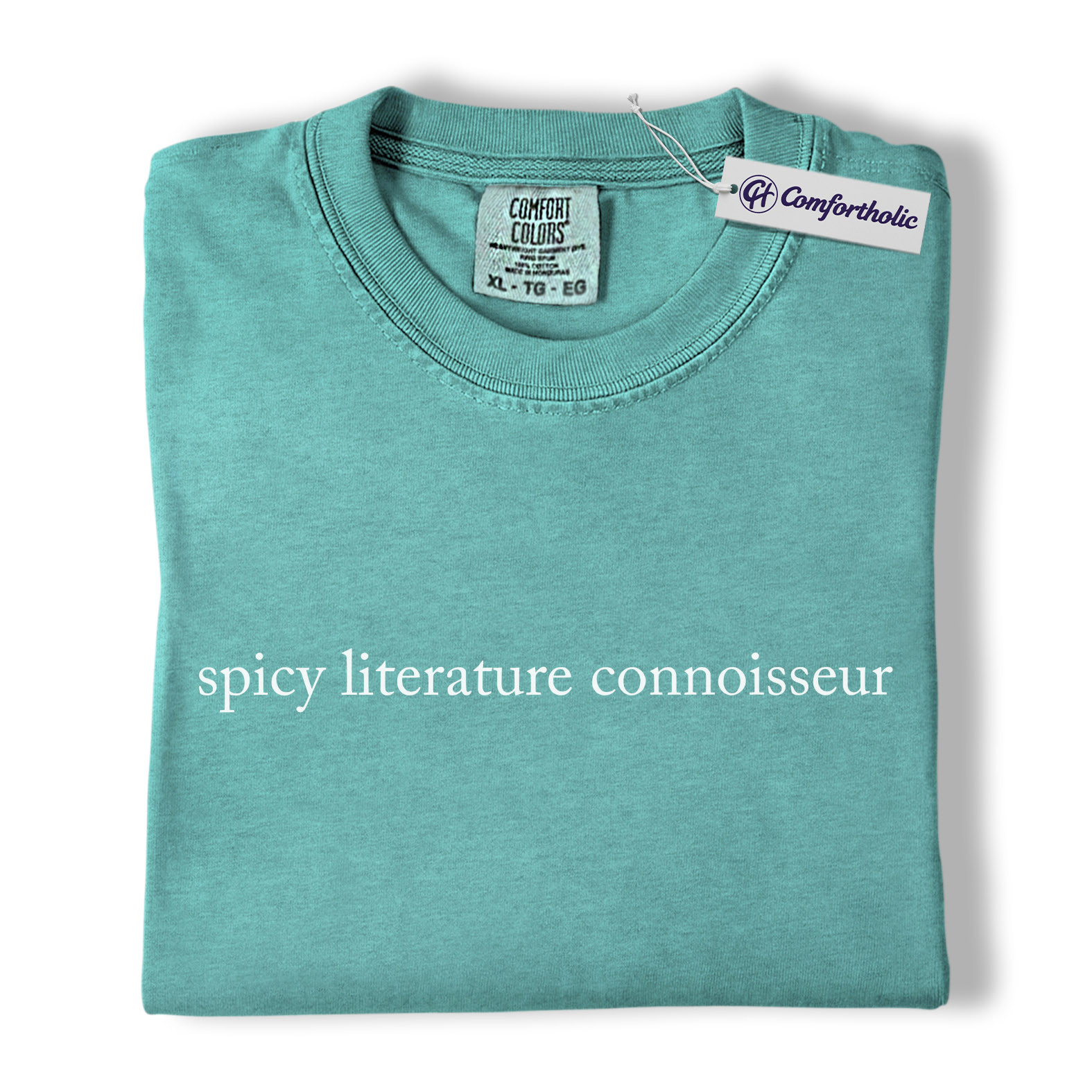 Spicy Literature Connoisseur Shirt, Minimalist Bookish Quote Graphic Tee, Smut Reader Romance Novel T-Shirt, Gift for Book Lovers & Readers, Comfort Colors Shirt - Image 13