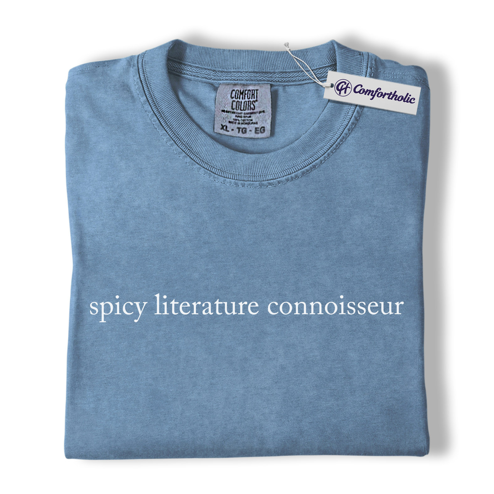 Spicy Literature Connoisseur Shirt, Minimalist Bookish Quote Graphic Tee, Smut Reader Romance Novel T-Shirt, Gift for Book Lovers & Readers, Comfort Colors Shirt - Image 17
