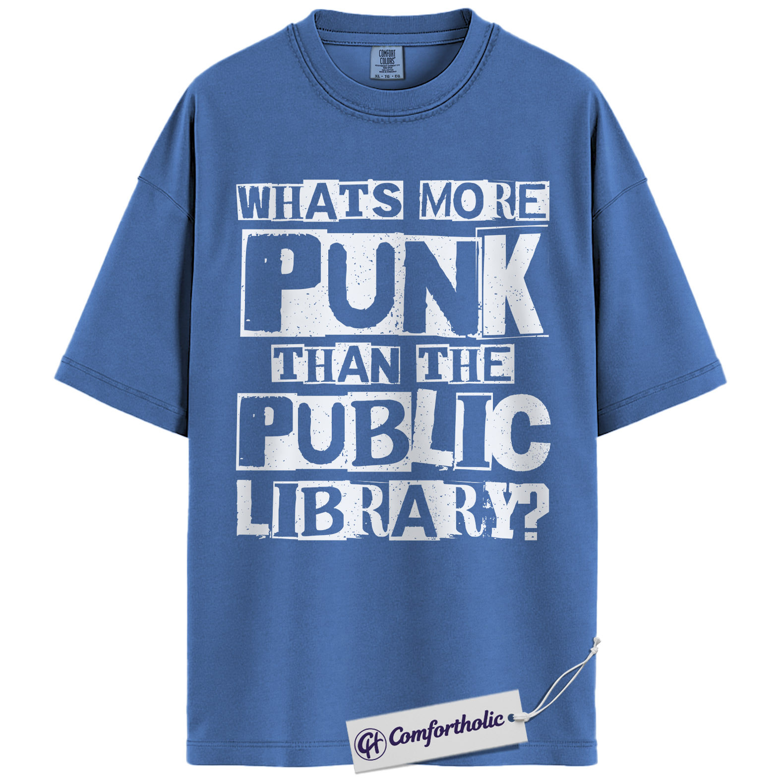Punk Than the Public Library Shirt, Bold Typography Bookish Graphic Tee, Funny Librarian Reader T-Shirt, Gift for Book Lovers & Library Fans, Comfort Colors Shirt - Image 13