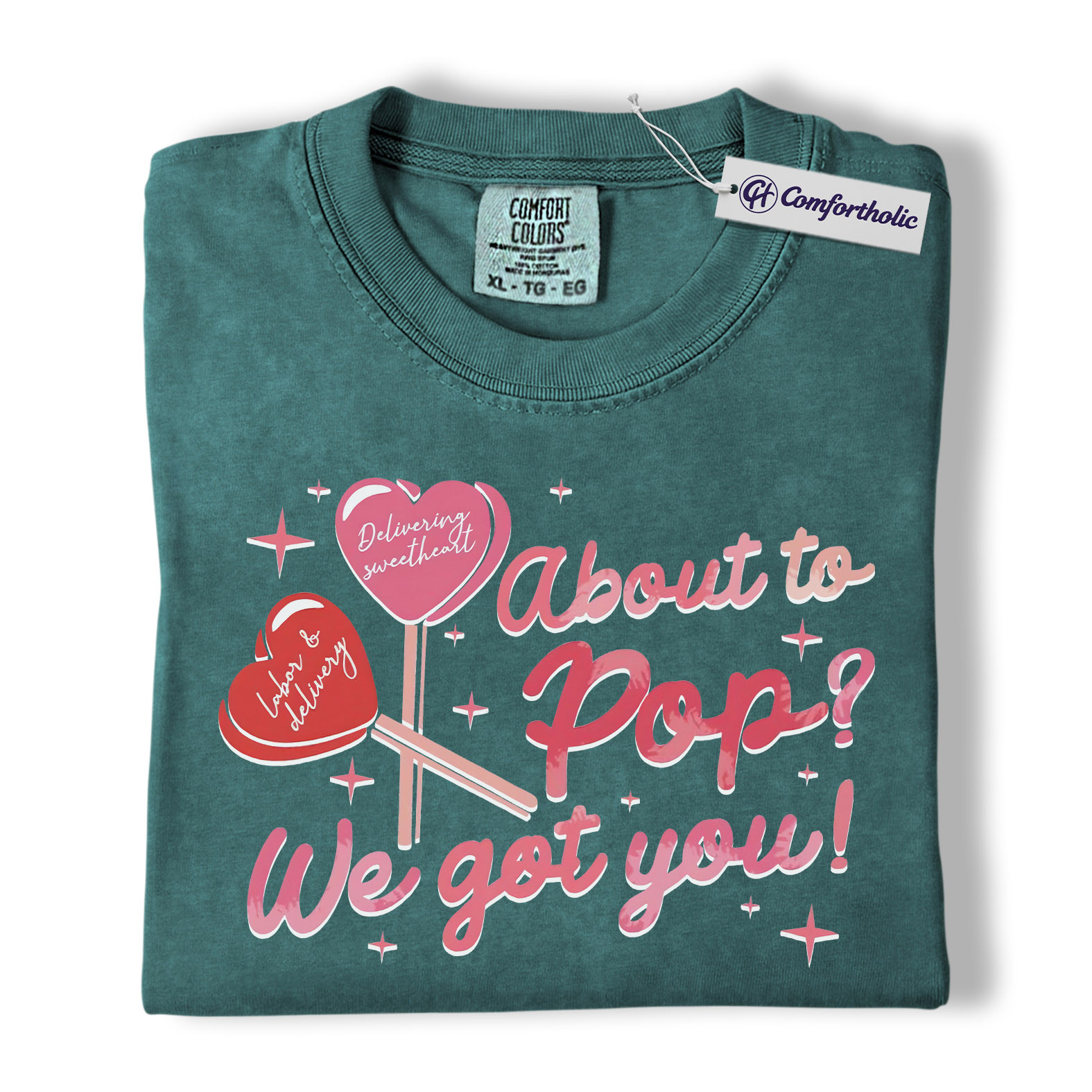 Labor & Delivery Nurse Shirt, Cute Valentine Candy Heart Graphic Tee, L&D Nurse T-Shirt, Nurse Appreciation Gift for OB Nurses, Comfort Colors Shirt - Image 12