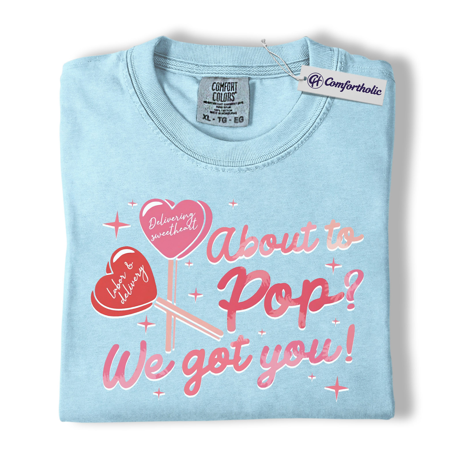 Labor & Delivery Nurse Shirt, Cute Valentine Candy Heart Graphic Tee, L&D Nurse T-Shirt, Nurse Appreciation Gift for OB Nurses, Comfort Colors Shirt - Image 15