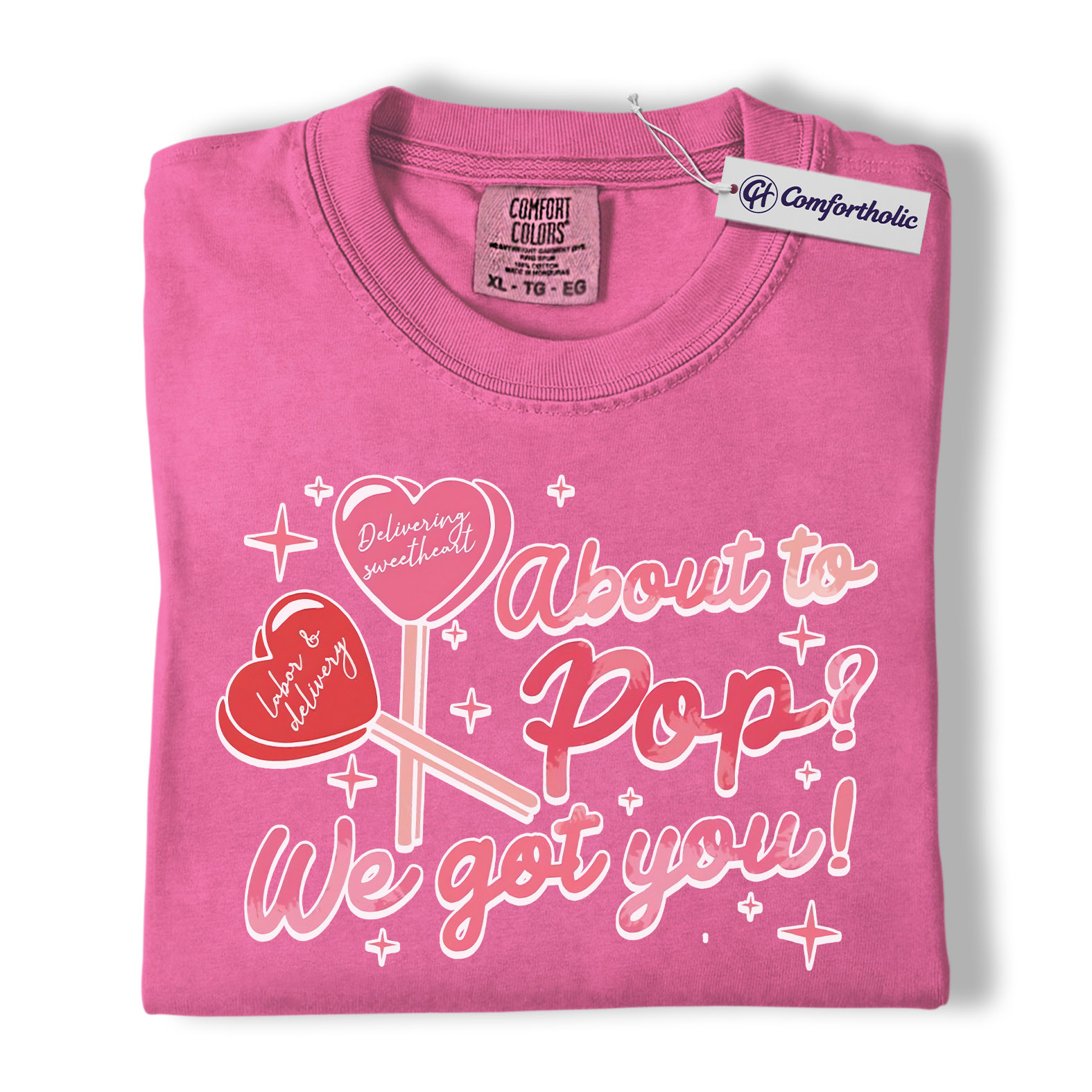 Labor & Delivery Nurse Shirt, Cute Valentine Candy Heart Graphic Tee, L&D Nurse T-Shirt, Nurse Appreciation Gift for OB Nurses, Comfort Colors Shirt - Image 16