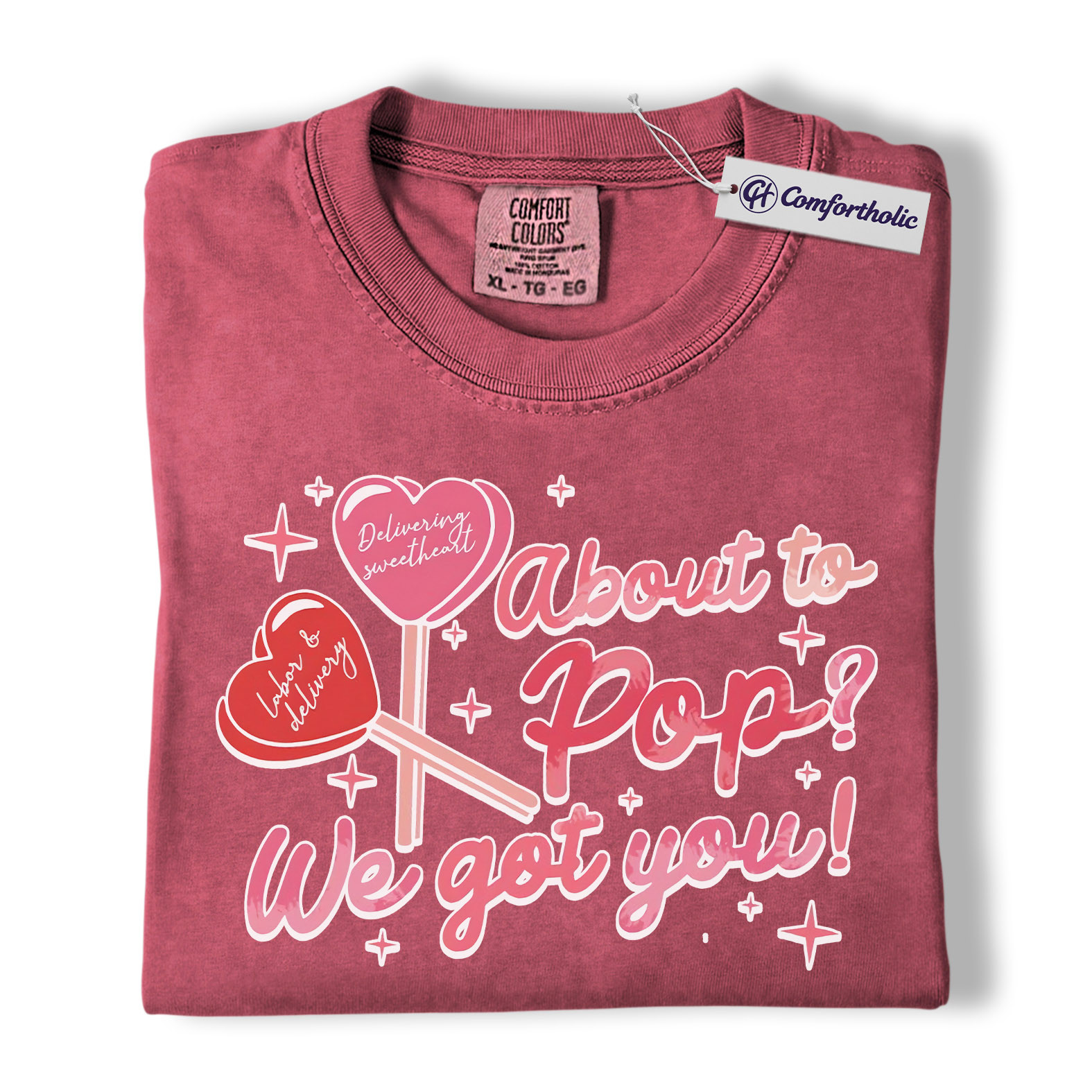 Labor & Delivery Nurse Shirt, Cute Valentine Candy Heart Graphic Tee, L&D Nurse T-Shirt, Nurse Appreciation Gift for OB Nurses, Comfort Colors Shirt - Image 18