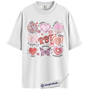 Alternative view of RBT Valentine Shirt, Cute Pink Heart Graphic Tee, Registered Behavior Technician Appreciation T-Shirt, Valentine Gift for RBT Staff, Comfort Colors Shirt