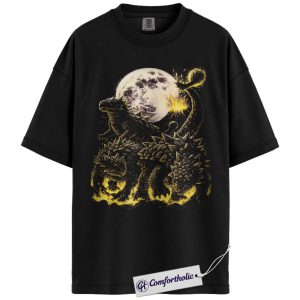 Ankylosaurus Dinosaur Shirt, Vintage Moon Dino Graphic Tee, Prehistoric Animal Lover T-Shirt, Gift for Dinosaur Lovers, Comfort Colors Shirt