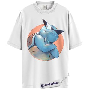 Alternative view of Squirtle Shirt, Pokemon Shirt, Anime Graphic Tee, Comfort Colors Shirt