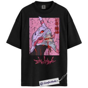 Neon Genesis Evangelion Shirt, Anime Graphic Tee, Comfort Colors Shirt