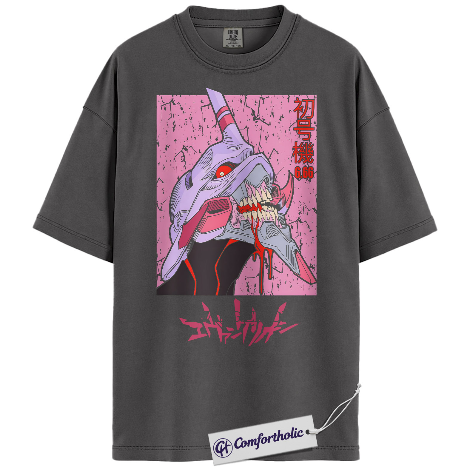 Neon Genesis Evangelion Shirt, Anime Graphic Tee, Comfort Colors Shirt - Image 2