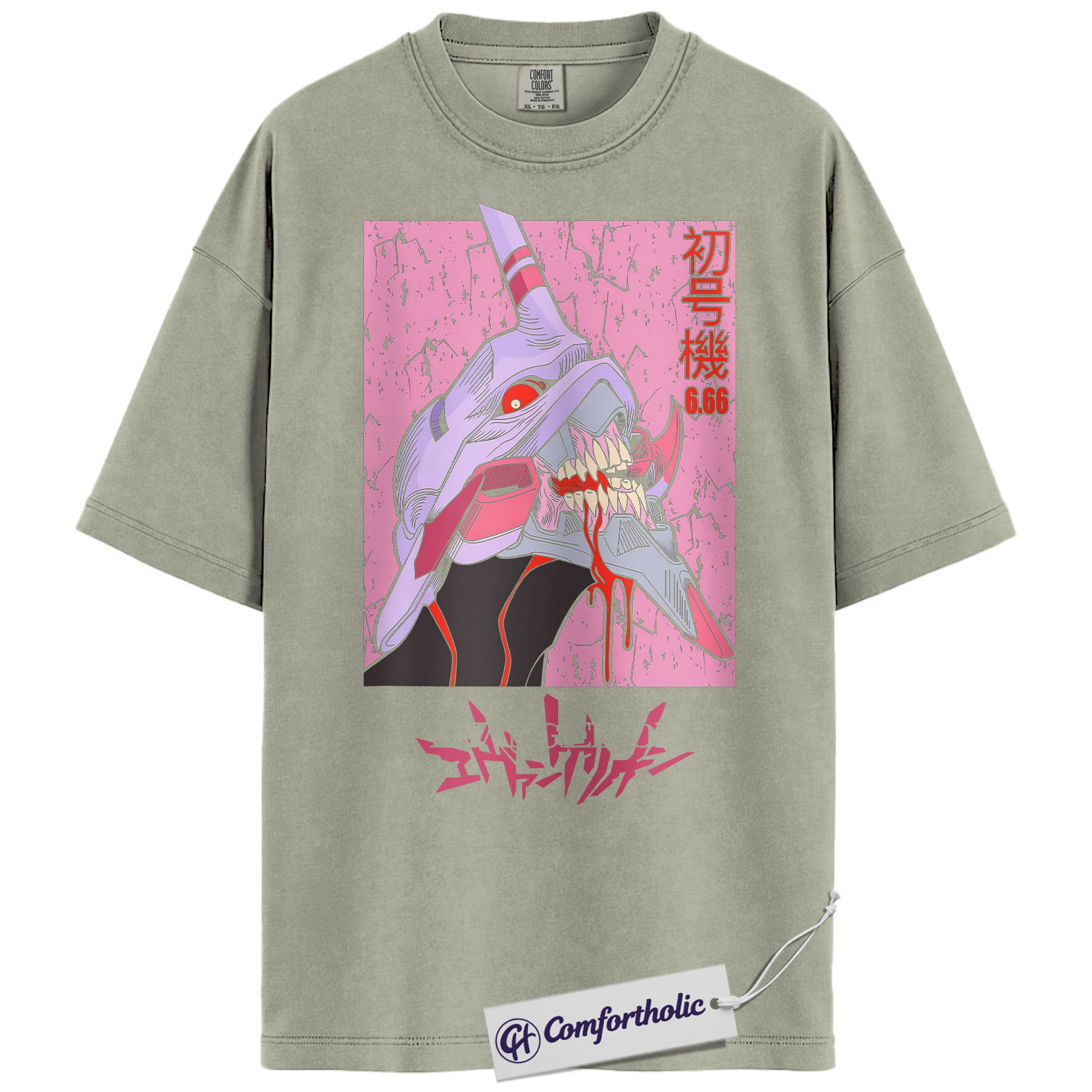 Neon Genesis Evangelion Shirt, Anime Graphic Tee, Comfort Colors Shirt - Image 4